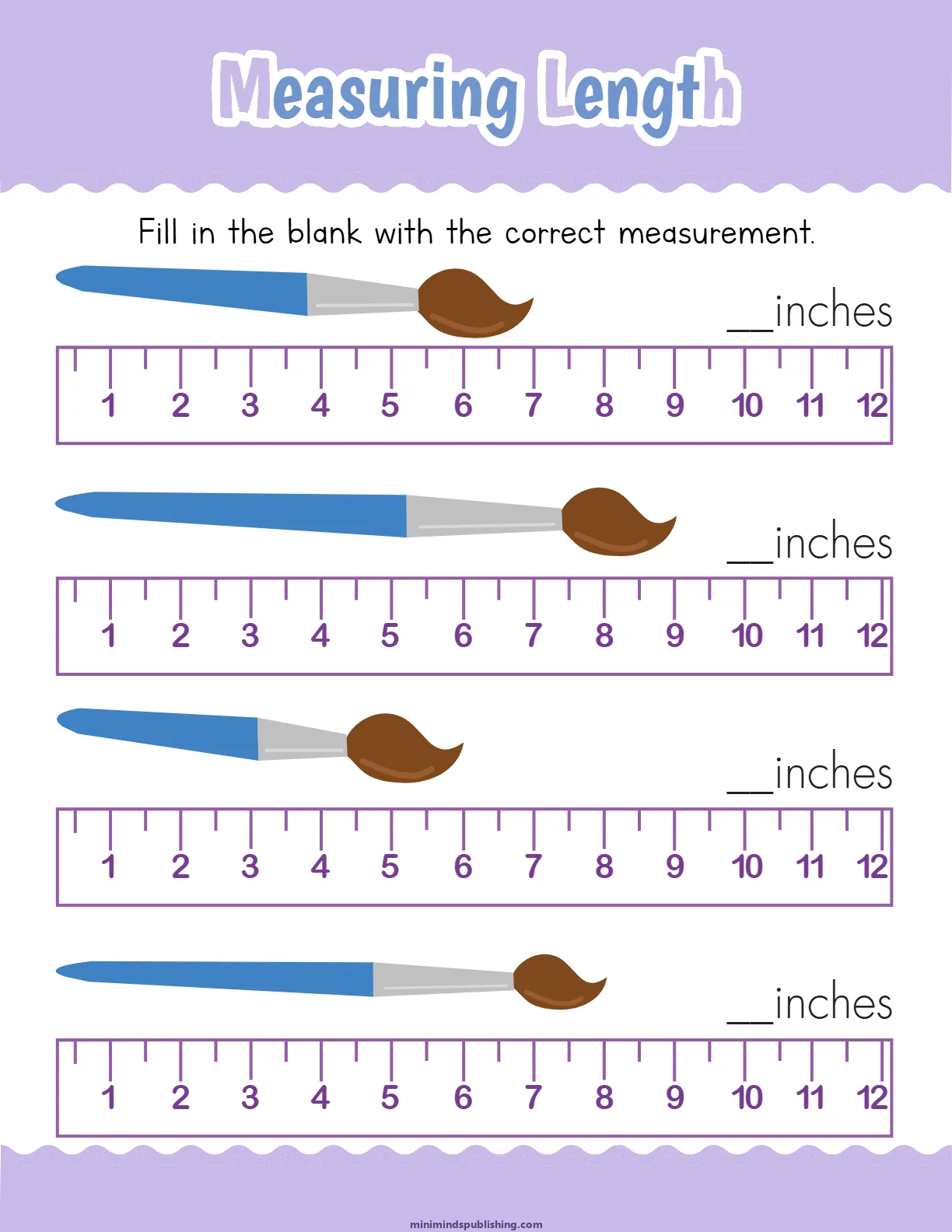 Measuring Things 2 — free printable measuring things activity sheet for ages 4-7