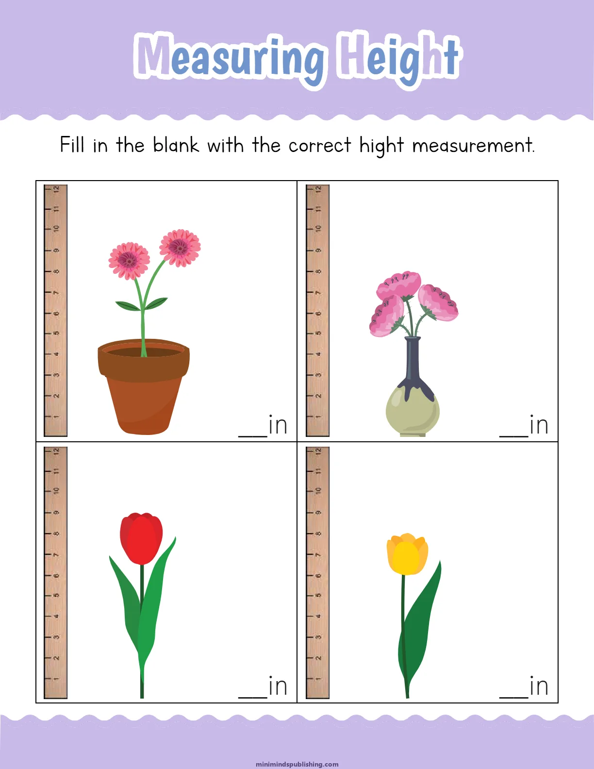 Measuring Things 9 — free printable measuring things activity sheet for ages 4-7