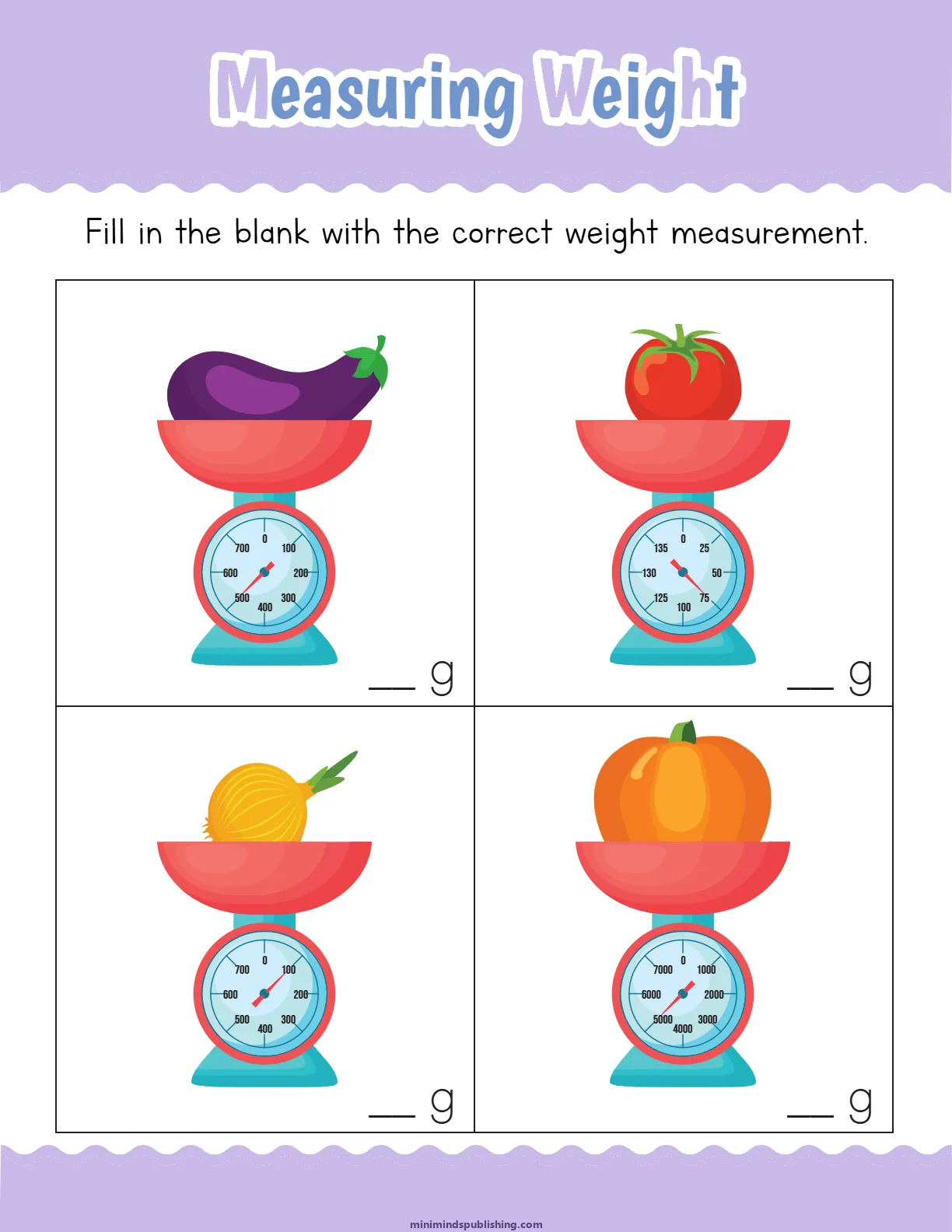Measuring Things 12 — free printable measuring things activity sheet for ages 4-7