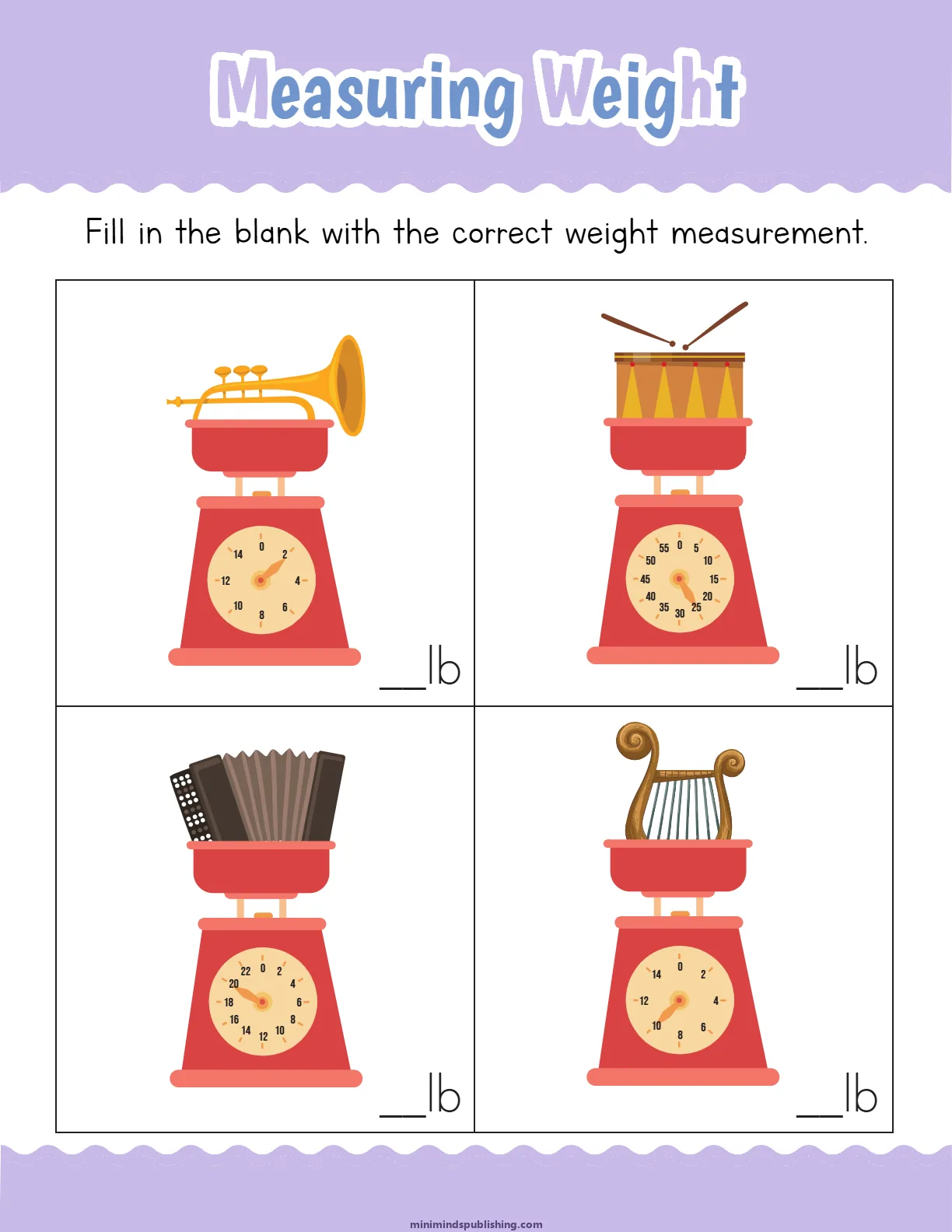 Measuring Things 14 — free printable measuring things activity sheet for ages 4-7