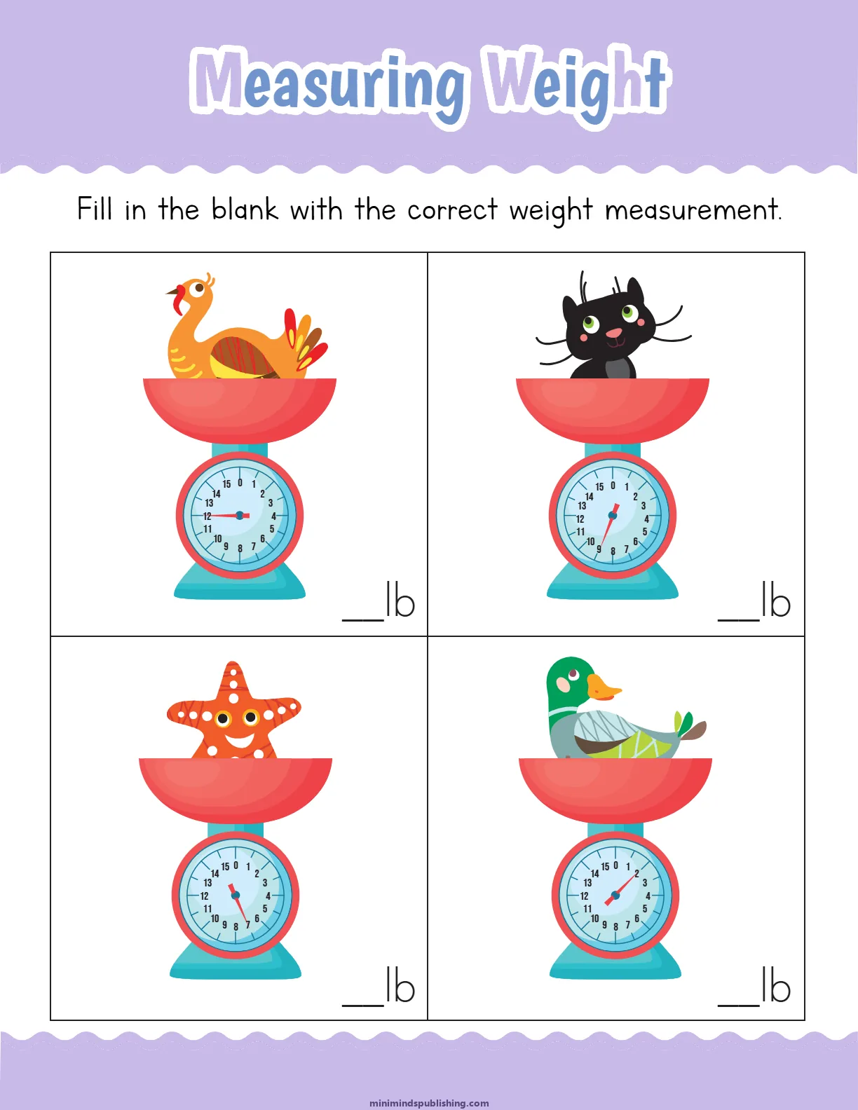 Measuring Things 15 — free printable measuring things activity sheet for ages 4-7