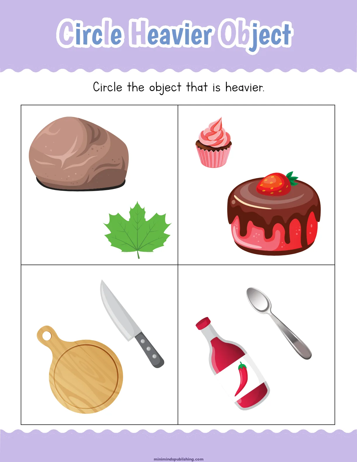 Measuring Things 21 — free printable measuring things activity sheet for ages 4-7