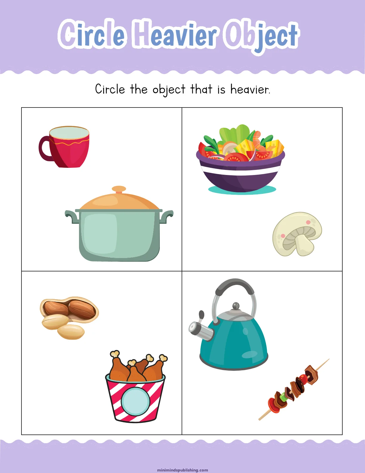 Measuring Things 24 — free printable measuring things activity sheet for ages 4-7