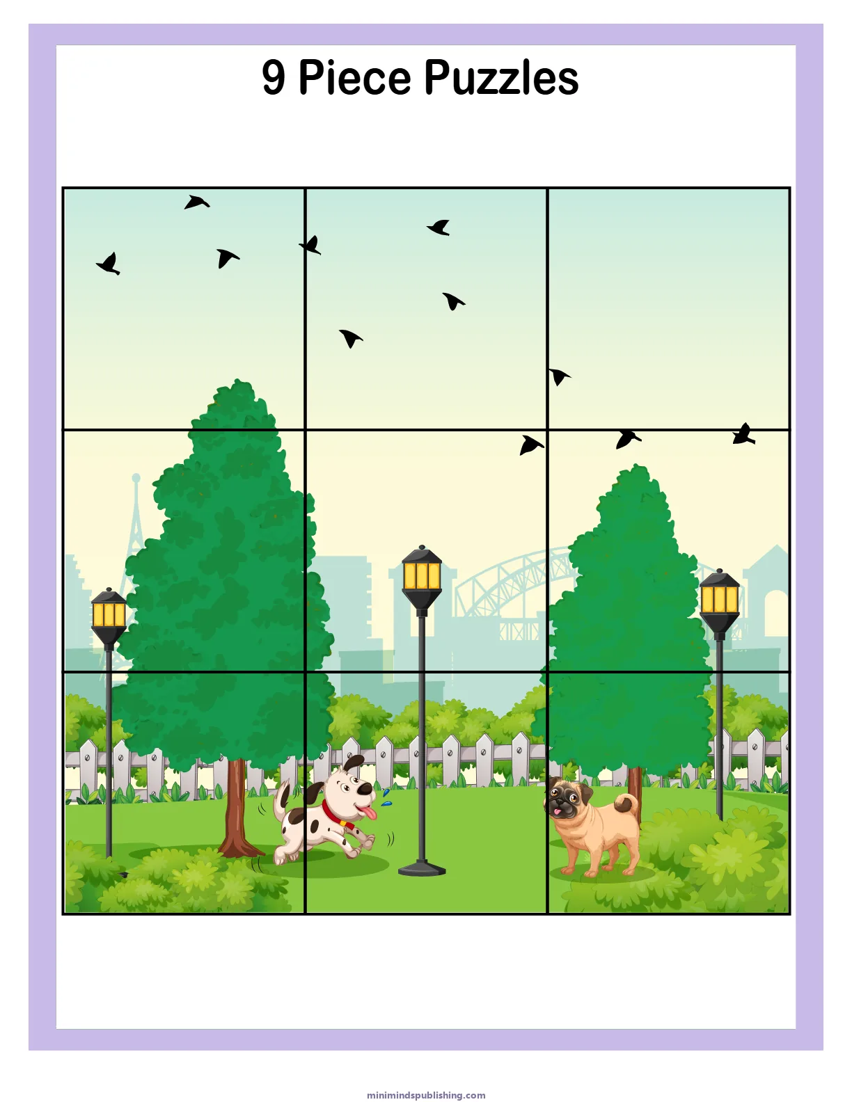 Puzzles and Mazes 13 — free printable puzzles and mazes activity sheet for ages 3-6