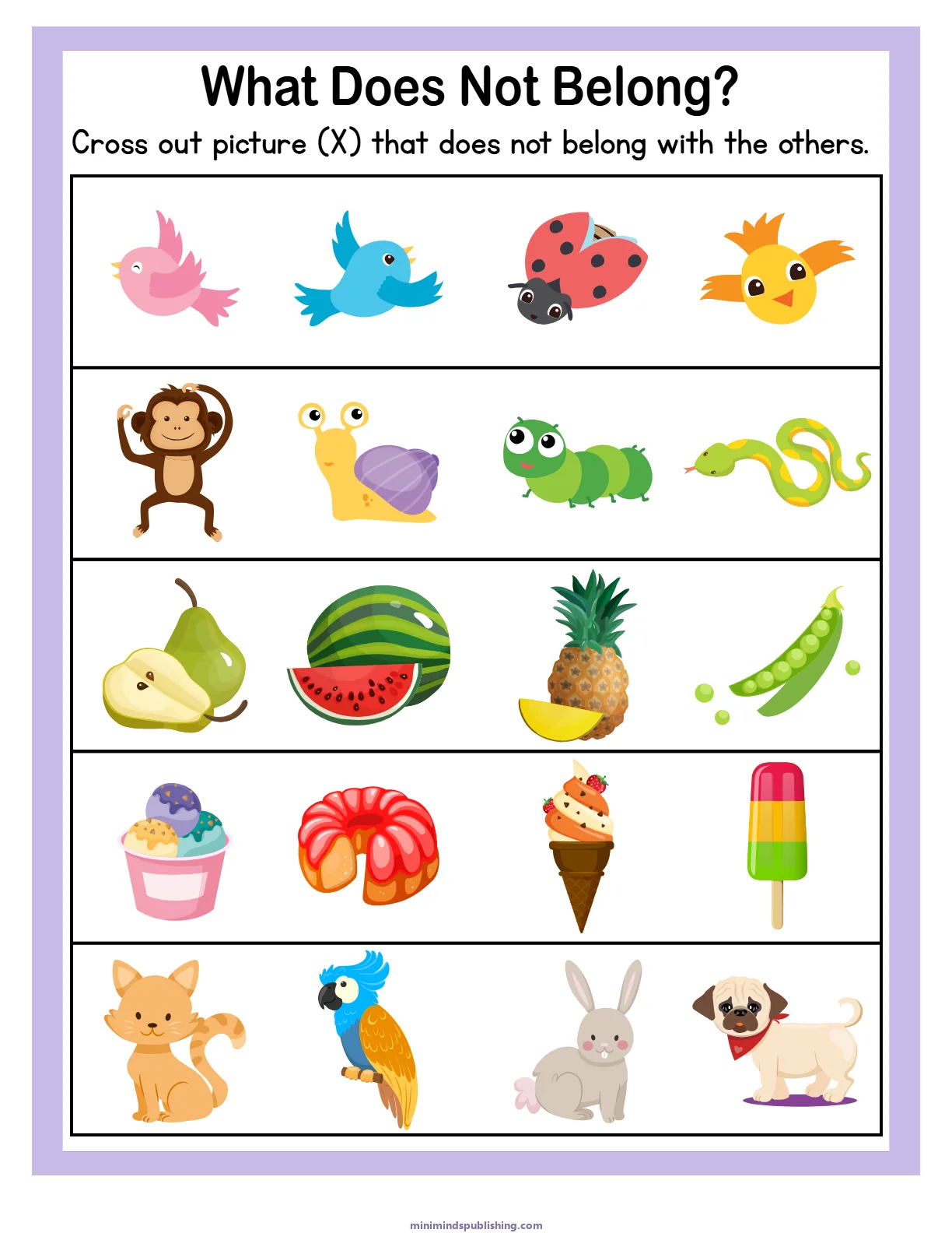Puzzles and Mazes 16 — free printable puzzles and mazes activity sheet for ages 3-6