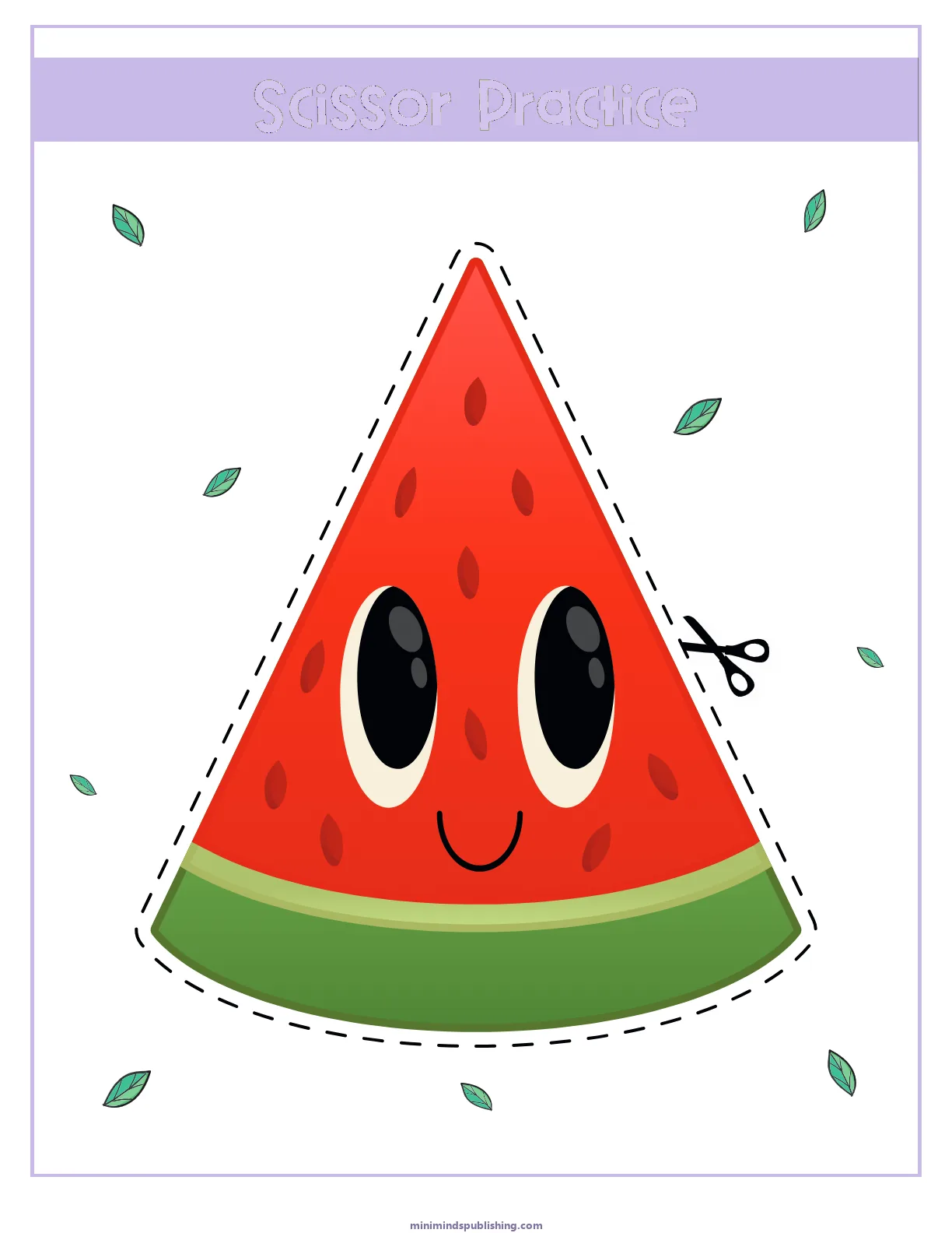 Scissor Activities 8 — free printable scissor activities activity sheet for ages 3-6