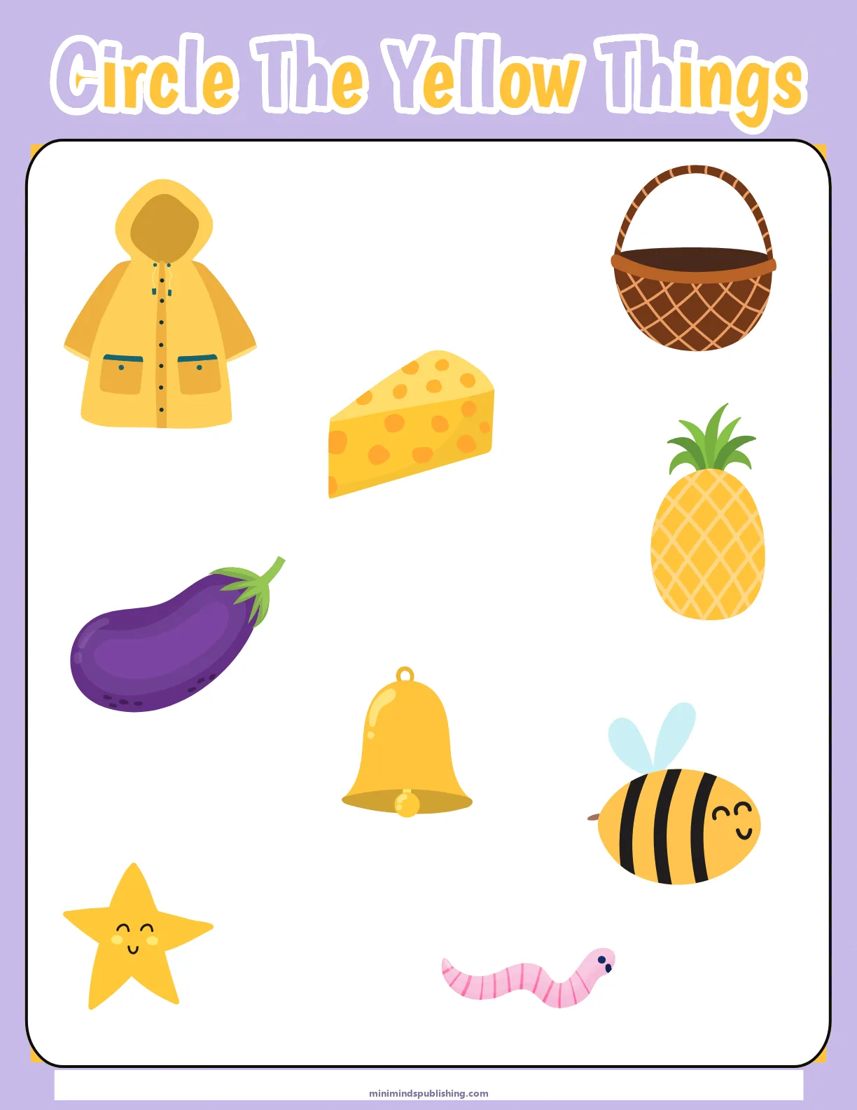 Trace and Color 13 — free printable trace and color activity sheet for ages 4-7