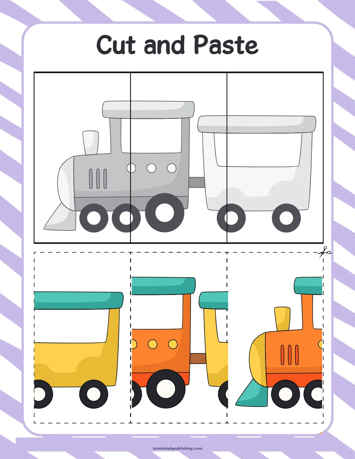 Train Scissor Activities 10 โ free printable train scissor activities activity sheet for ages 5-6