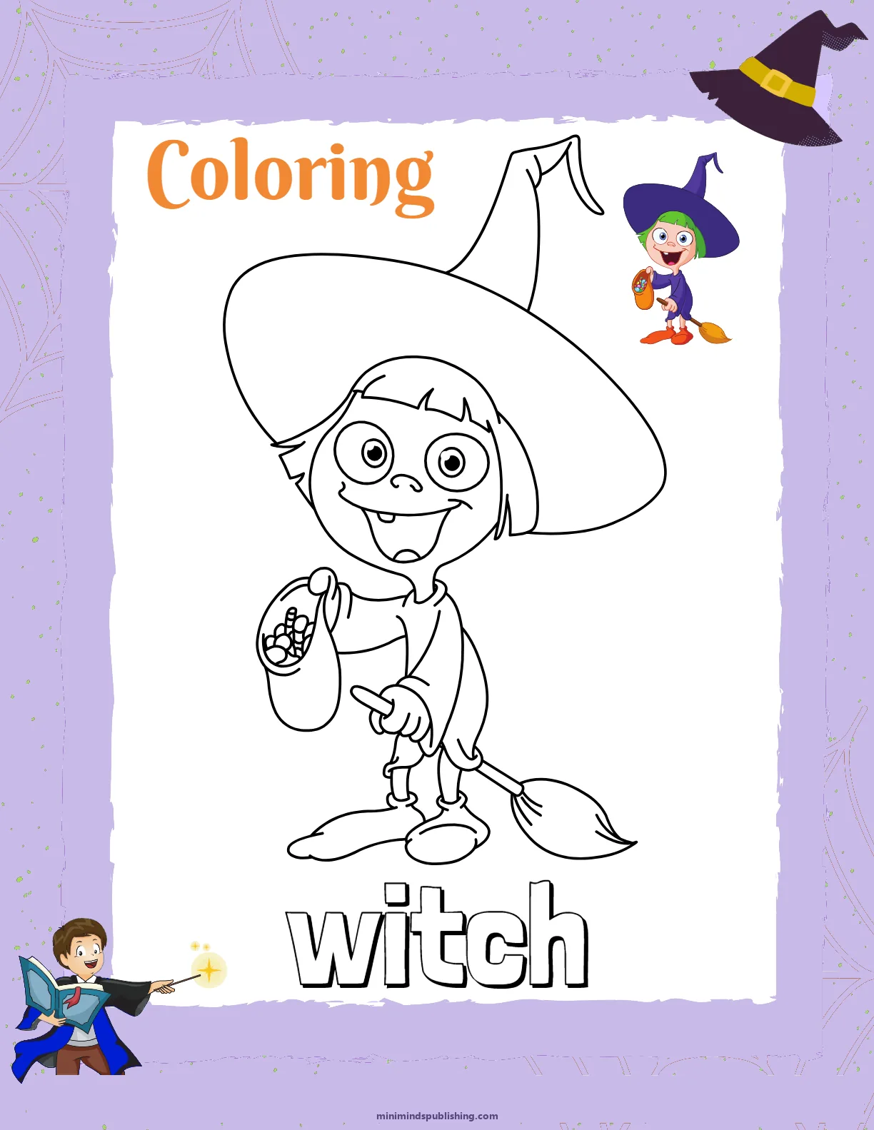 Witches and Wizards 2 — free printable witches and wizards activity sheet for ages 4-7