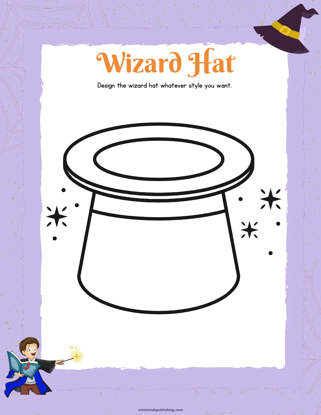 Witches and Wizards 21 — free printable witches and wizards activity sheet for ages 4-7