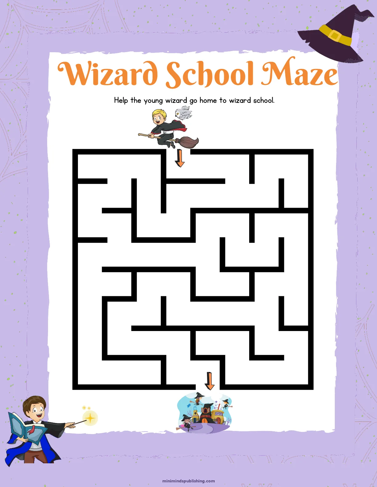 Witches and Wizards 26 — free printable witches and wizards activity sheet for ages 4-7