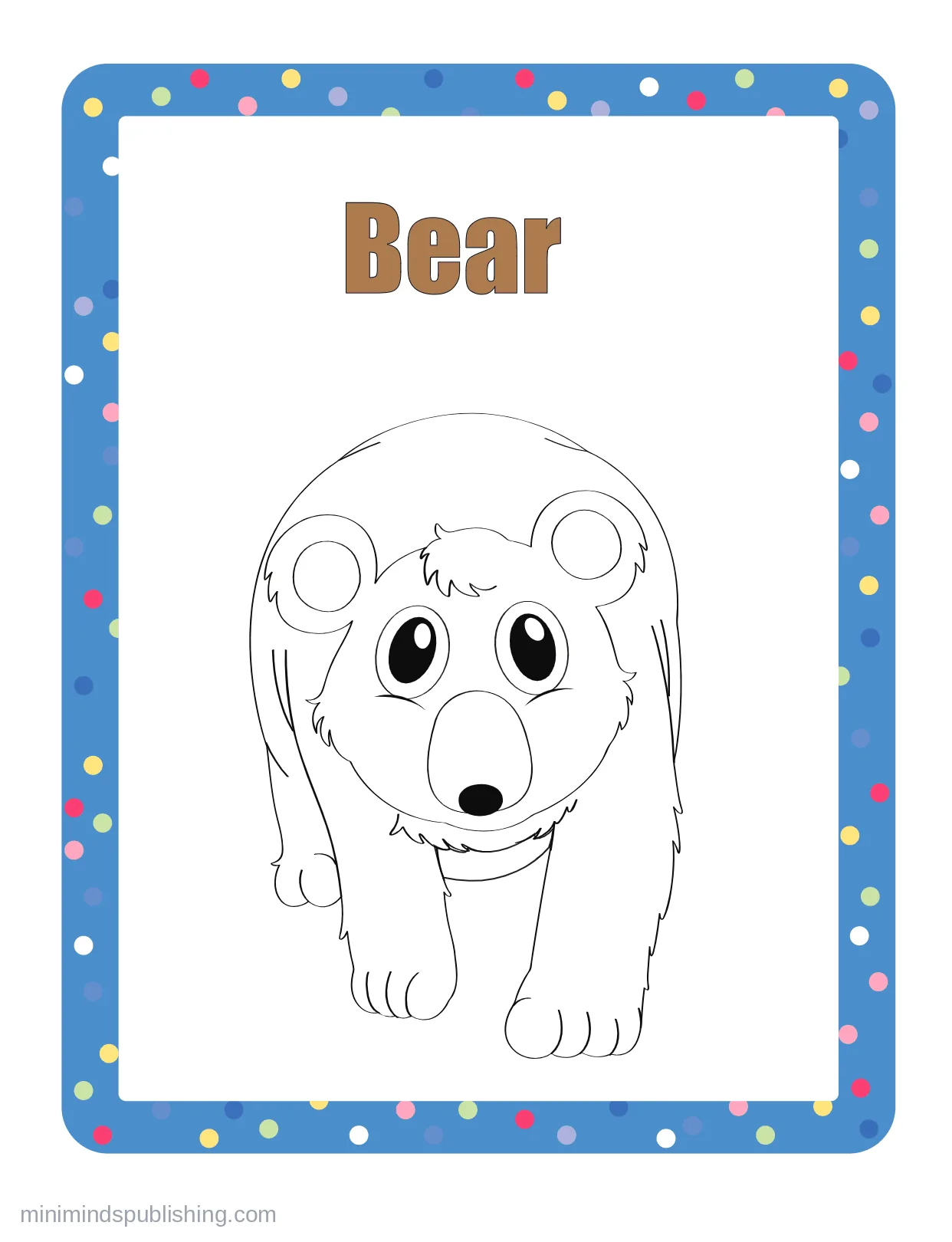 100 Animals to Color 8 — free printable animals coloring page for kids
