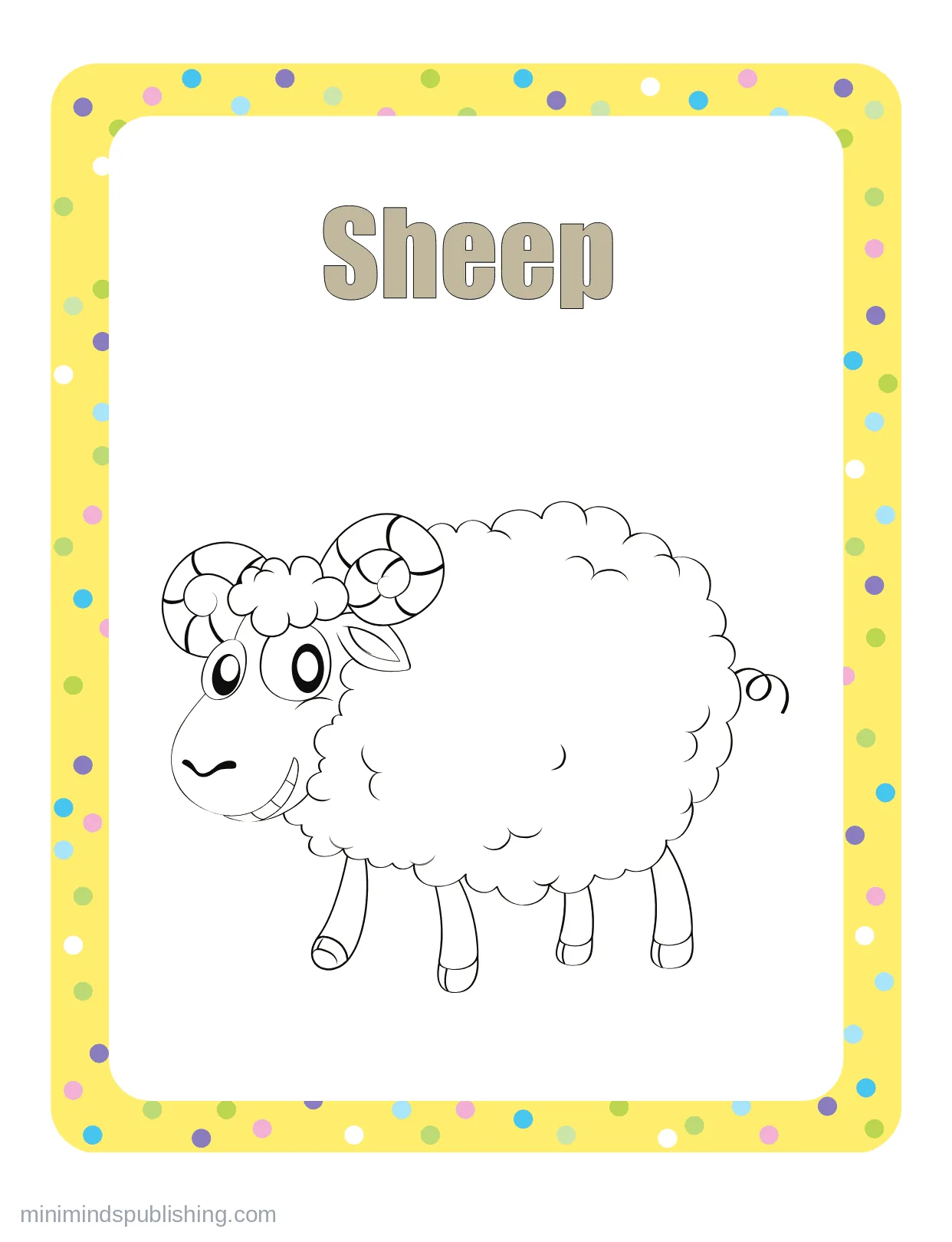 100 Animals to Color 33 — free printable animals coloring page for kids