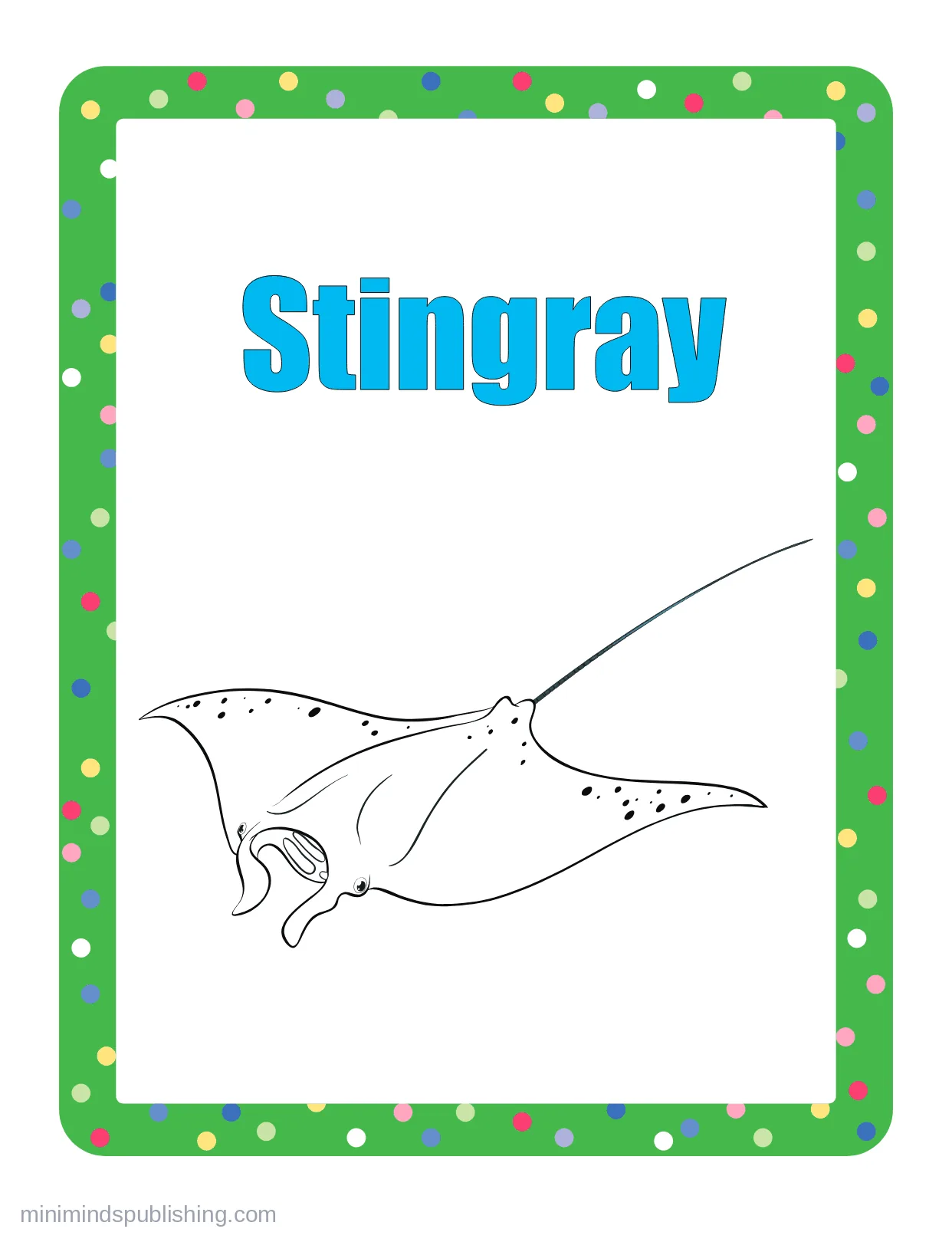 100 Animals to Color 52 — free printable animals coloring page for kids