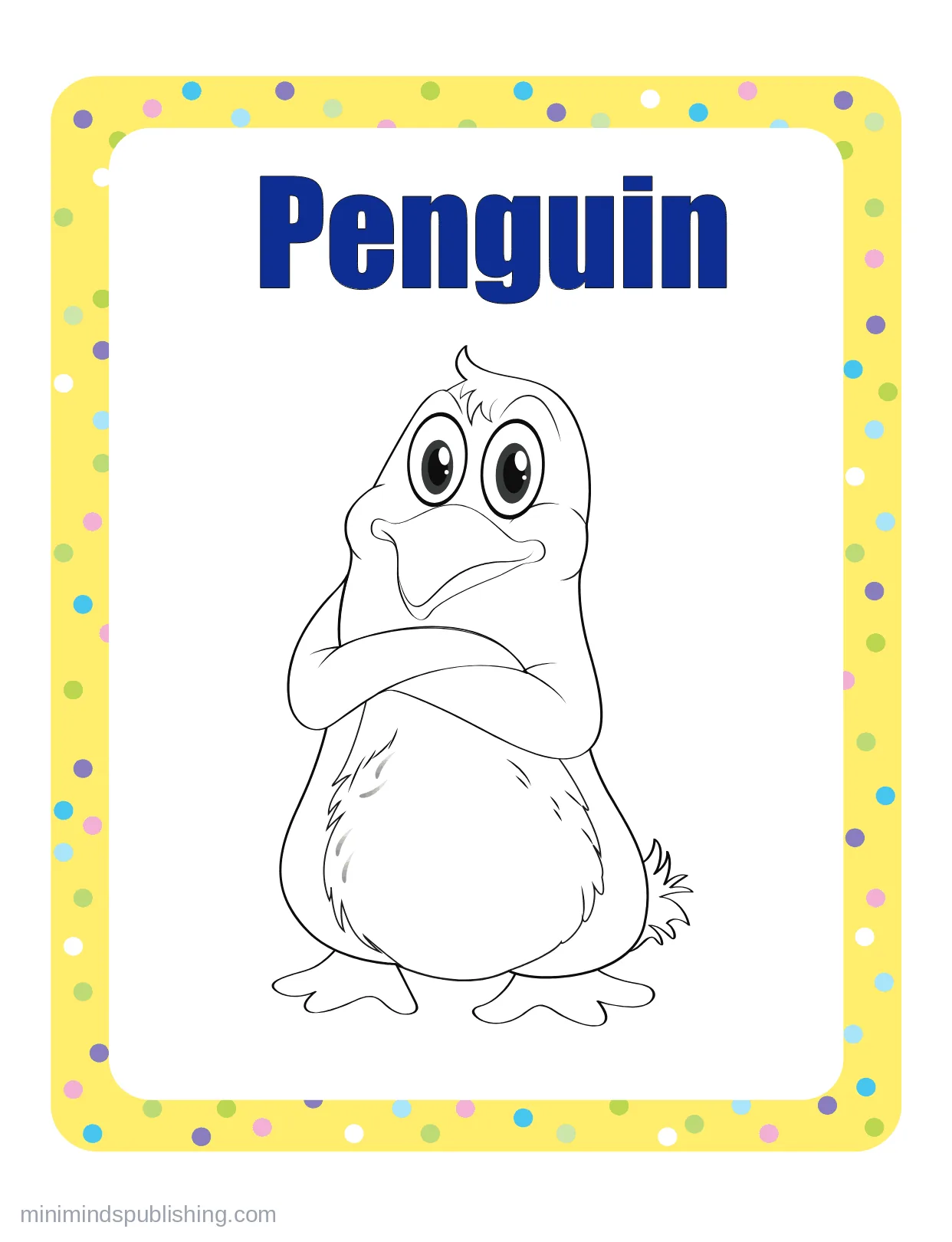 100 Animals to Color 65 — free printable animals coloring page for kids