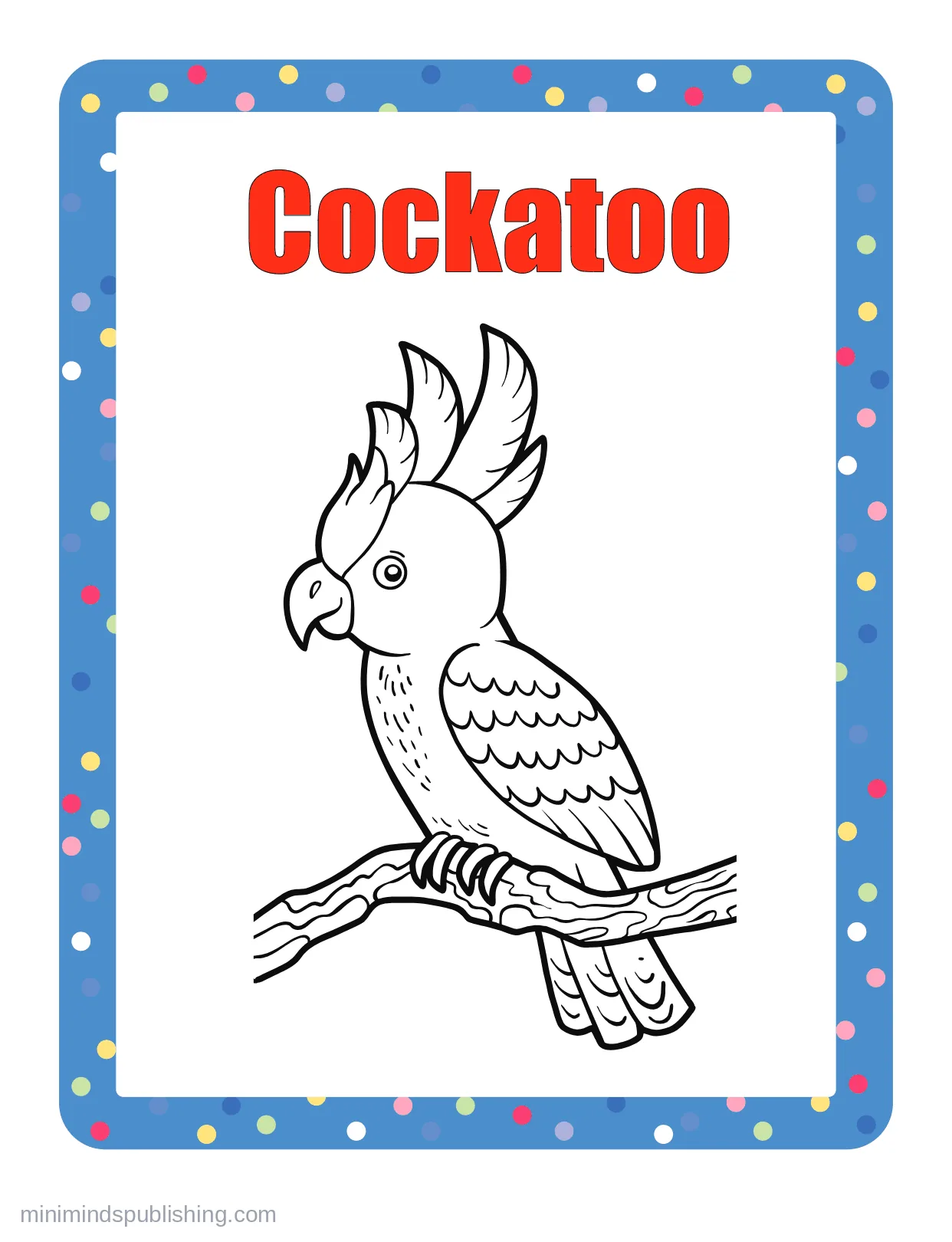 100 Animals to Color 72 — free printable animals coloring page for kids