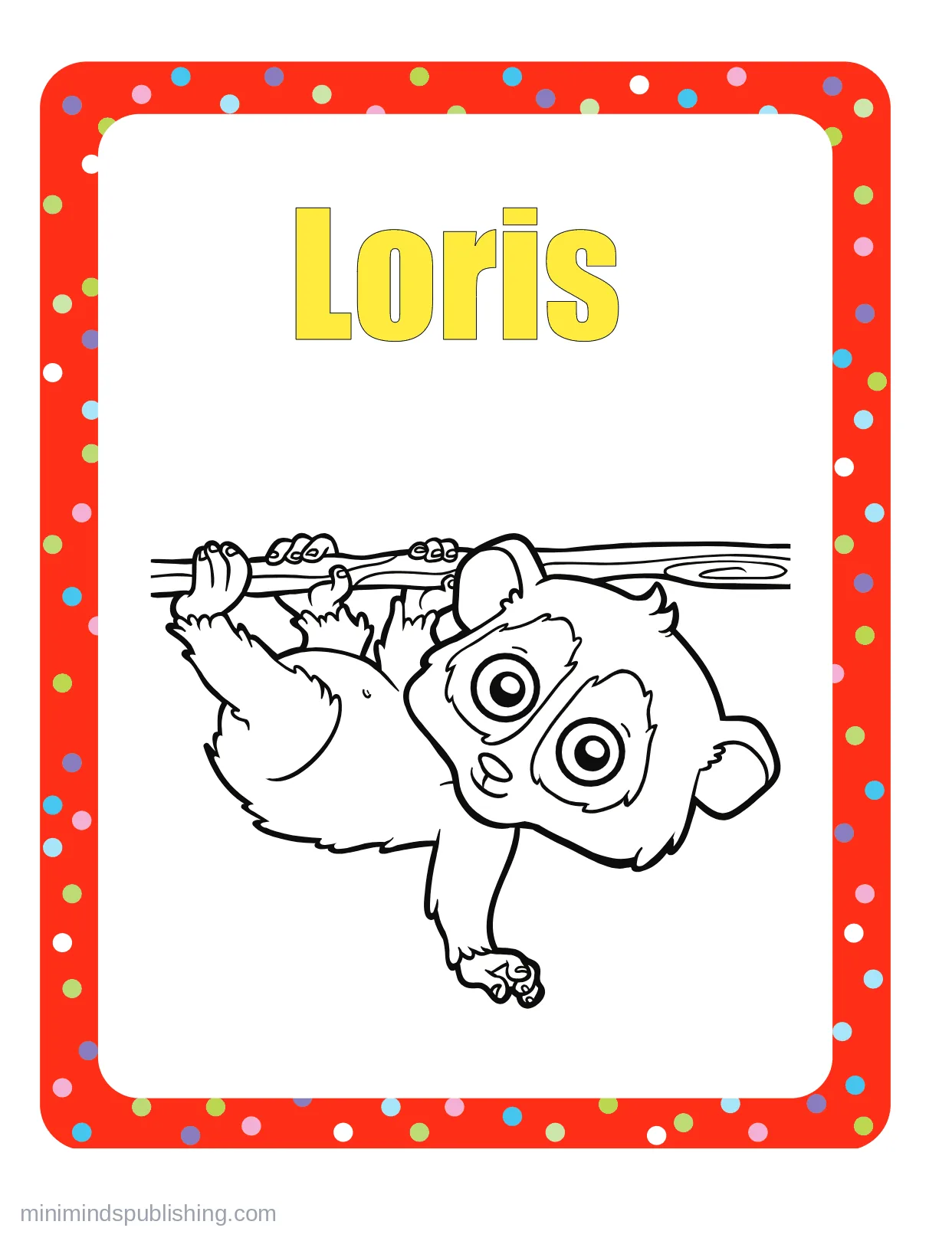 100 Animals to Color 79 — free printable animals coloring page for kids