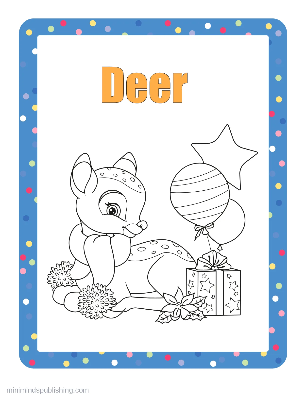 100 Animals to Color 80 — free printable animals coloring page for kids