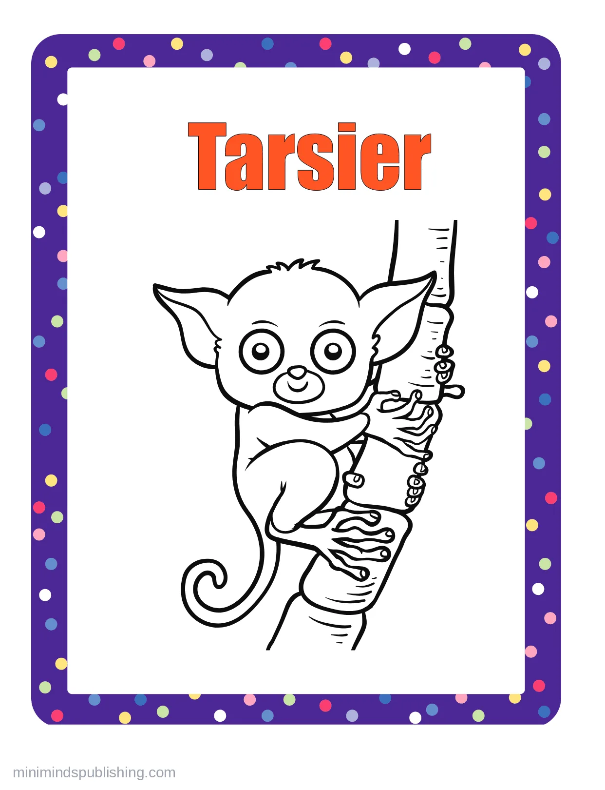 100 Animals to Color 83 — free printable animals coloring page for kids