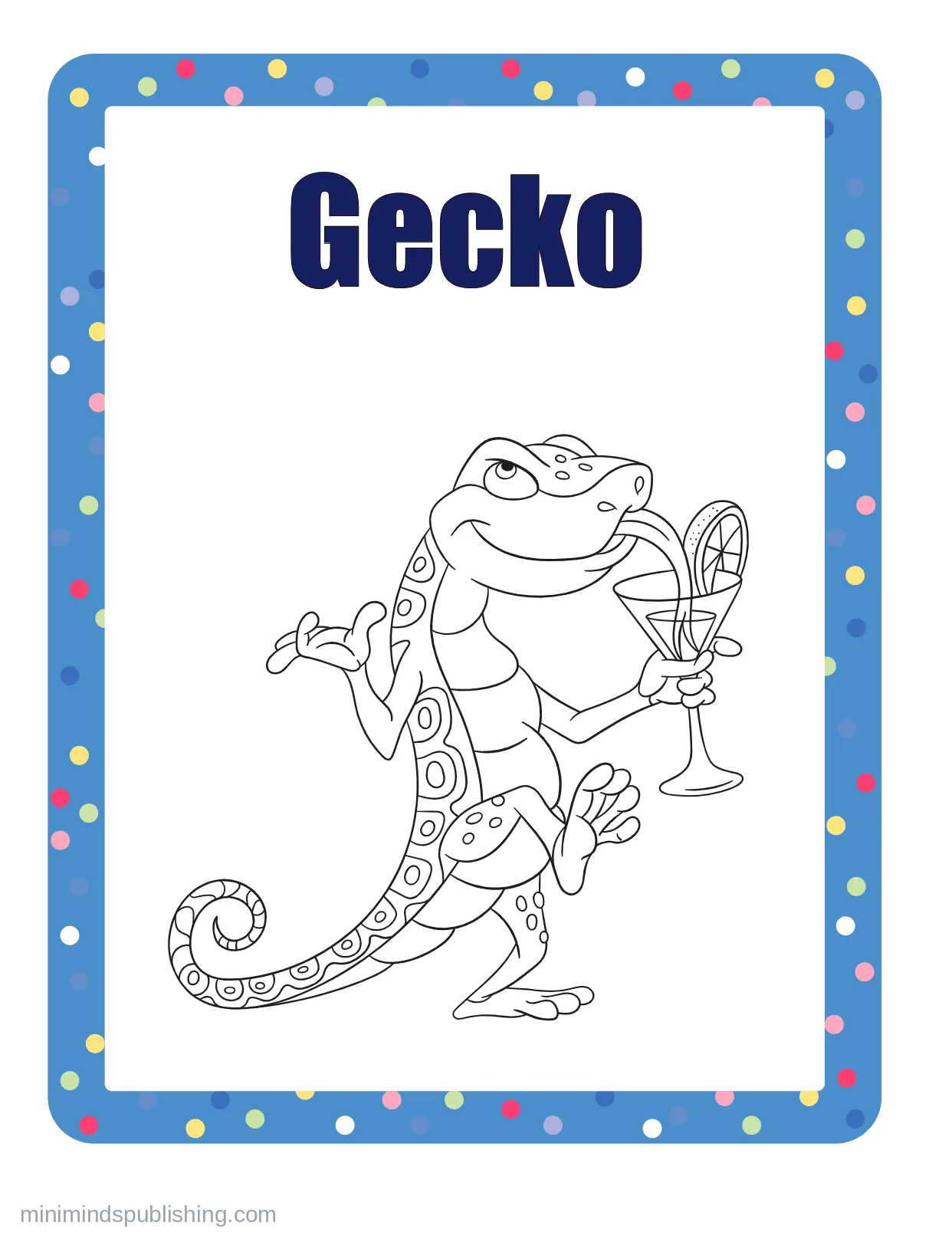 100 Animals to Color 85 — free printable animals coloring page for kids