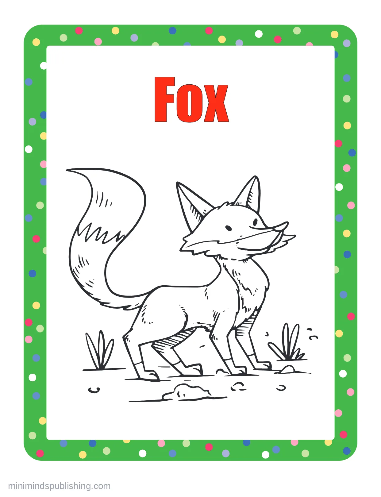 100 Animals to Color 92 — free printable animals coloring page for kids