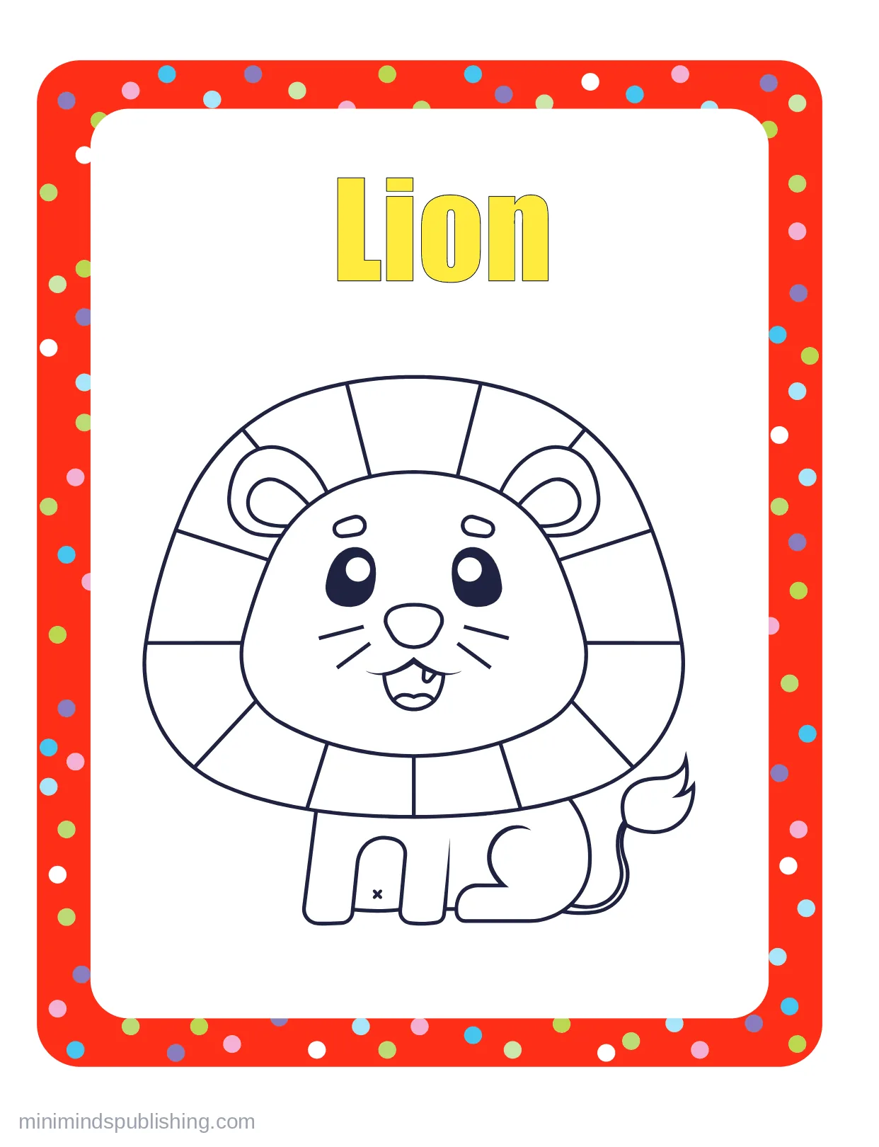 100 Animals to Color 95 — free printable animals coloring page for kids