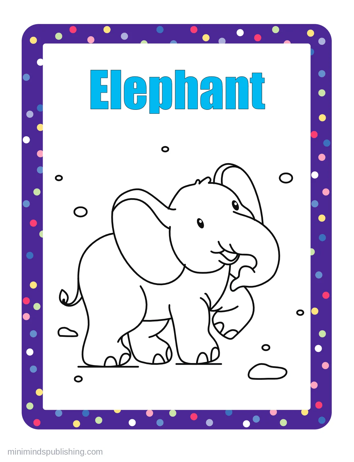 100 Animals to Color 99 — free printable animals coloring page for kids