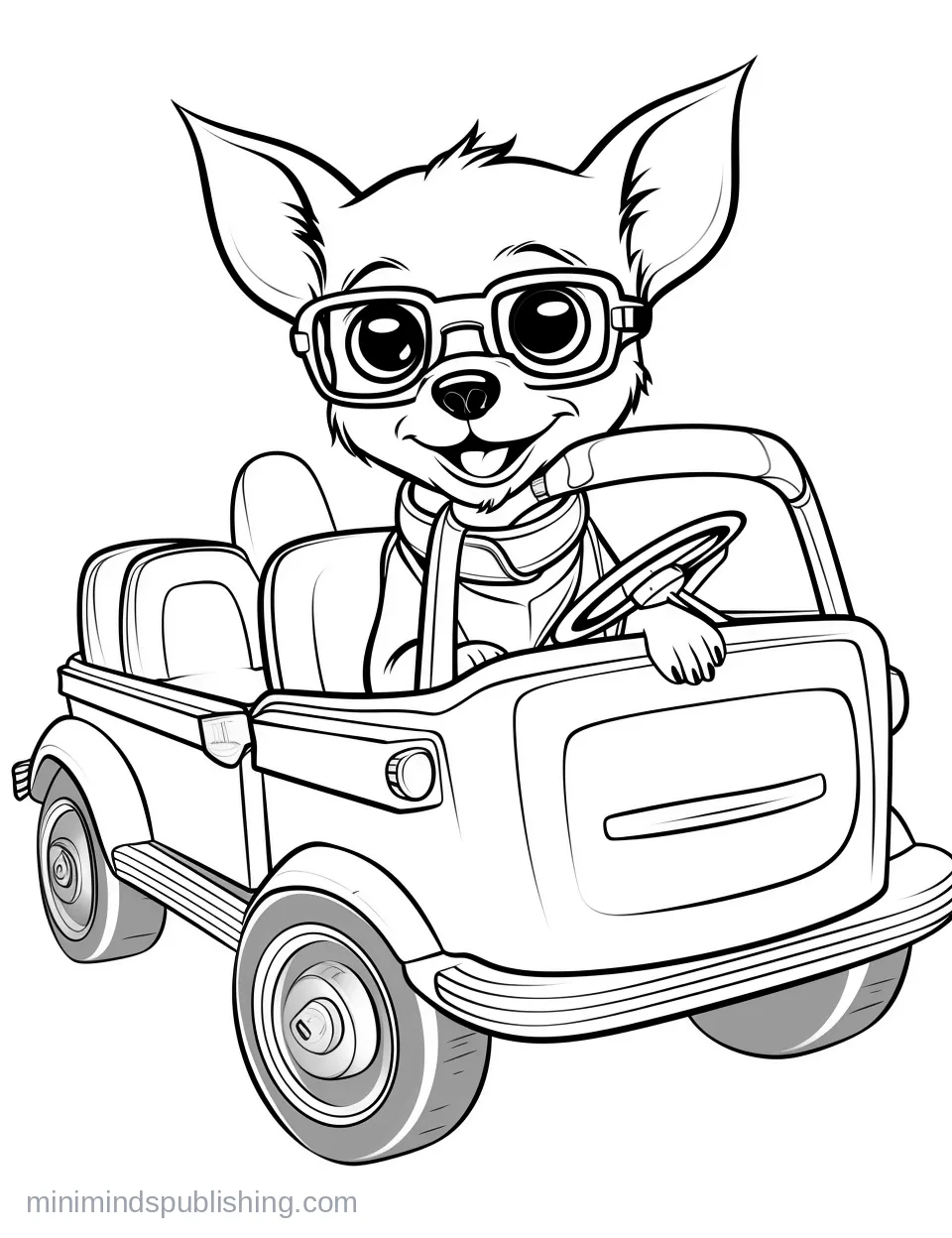 Cute Vehicle Coloring Page 6 โ free printable cute vehicles coloring page for kids