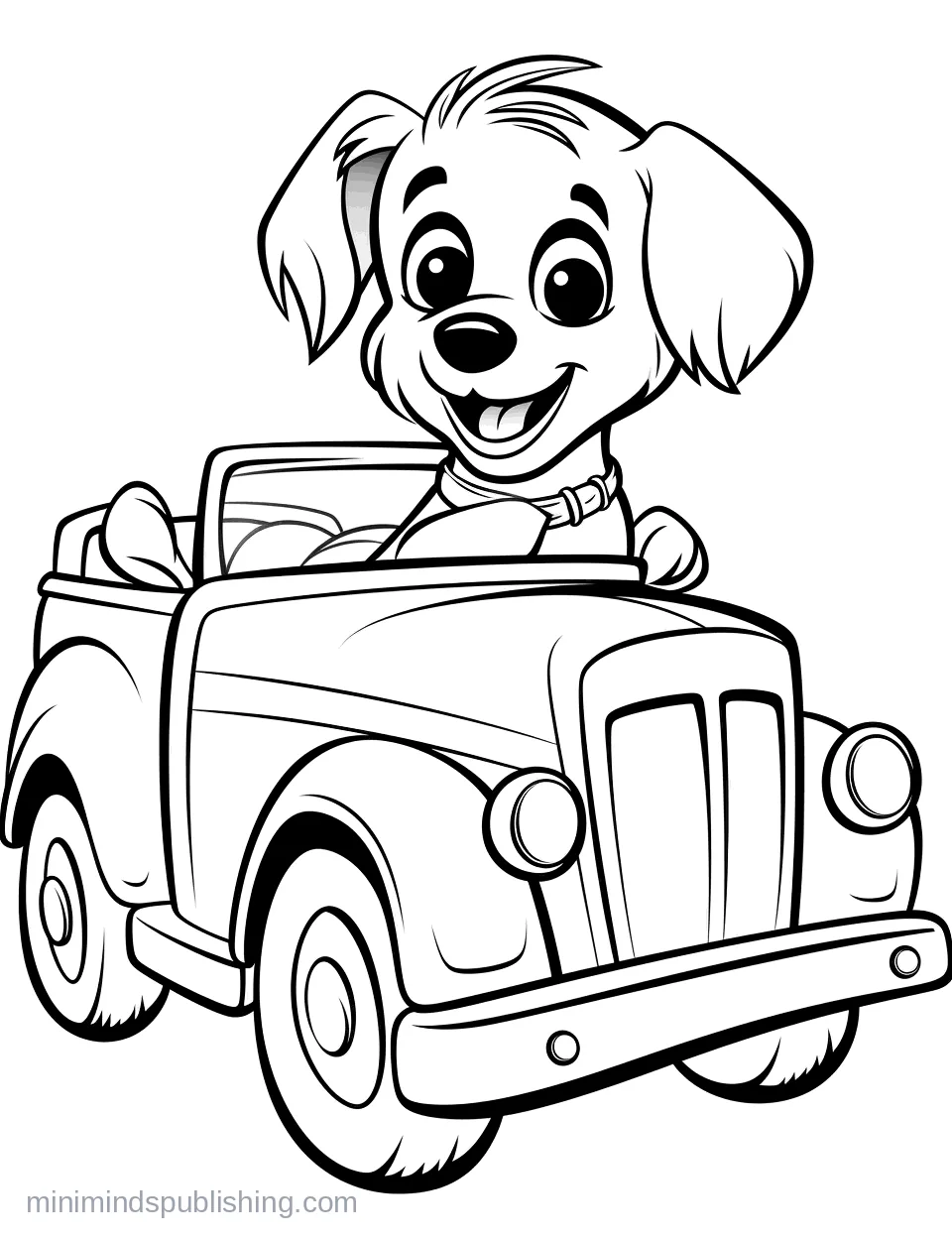 Cute Vehicle Coloring Page 10 โ free printable cute vehicles coloring page for kids