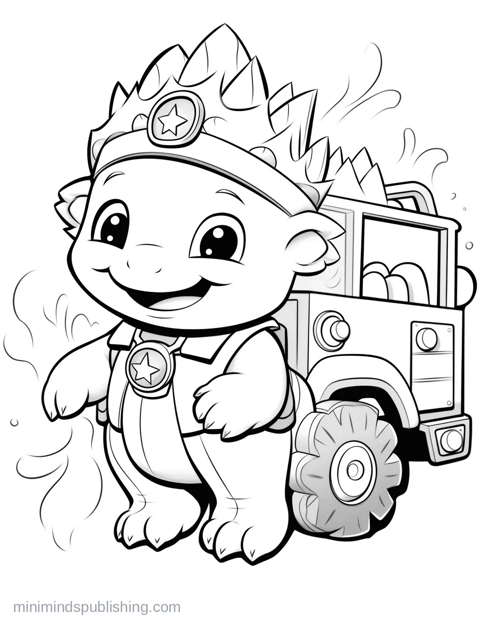 Cute Vehicle Coloring Page 13 โ free printable cute vehicles coloring page for kids