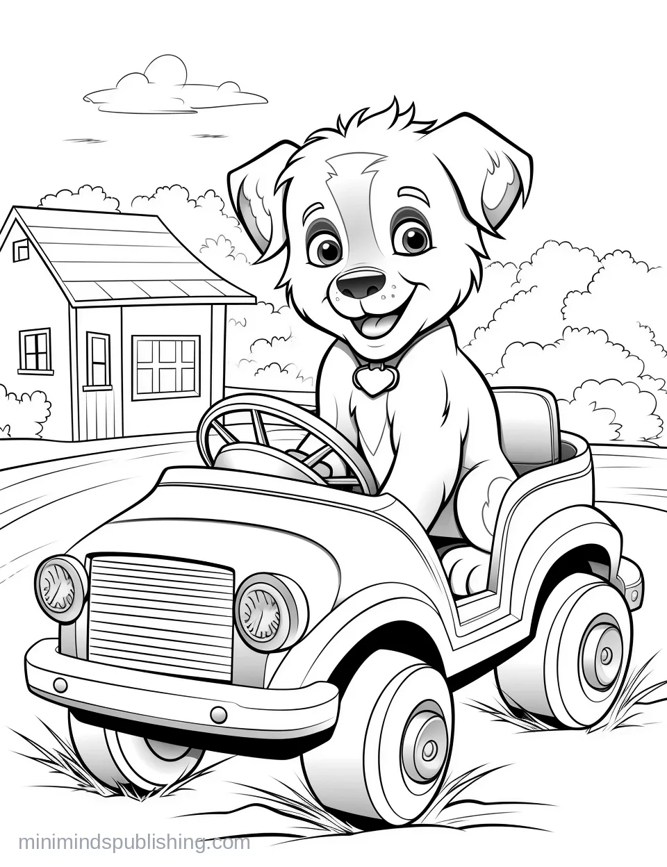 Cute Vehicle Coloring Page 15 โ free printable cute vehicles coloring page for kids