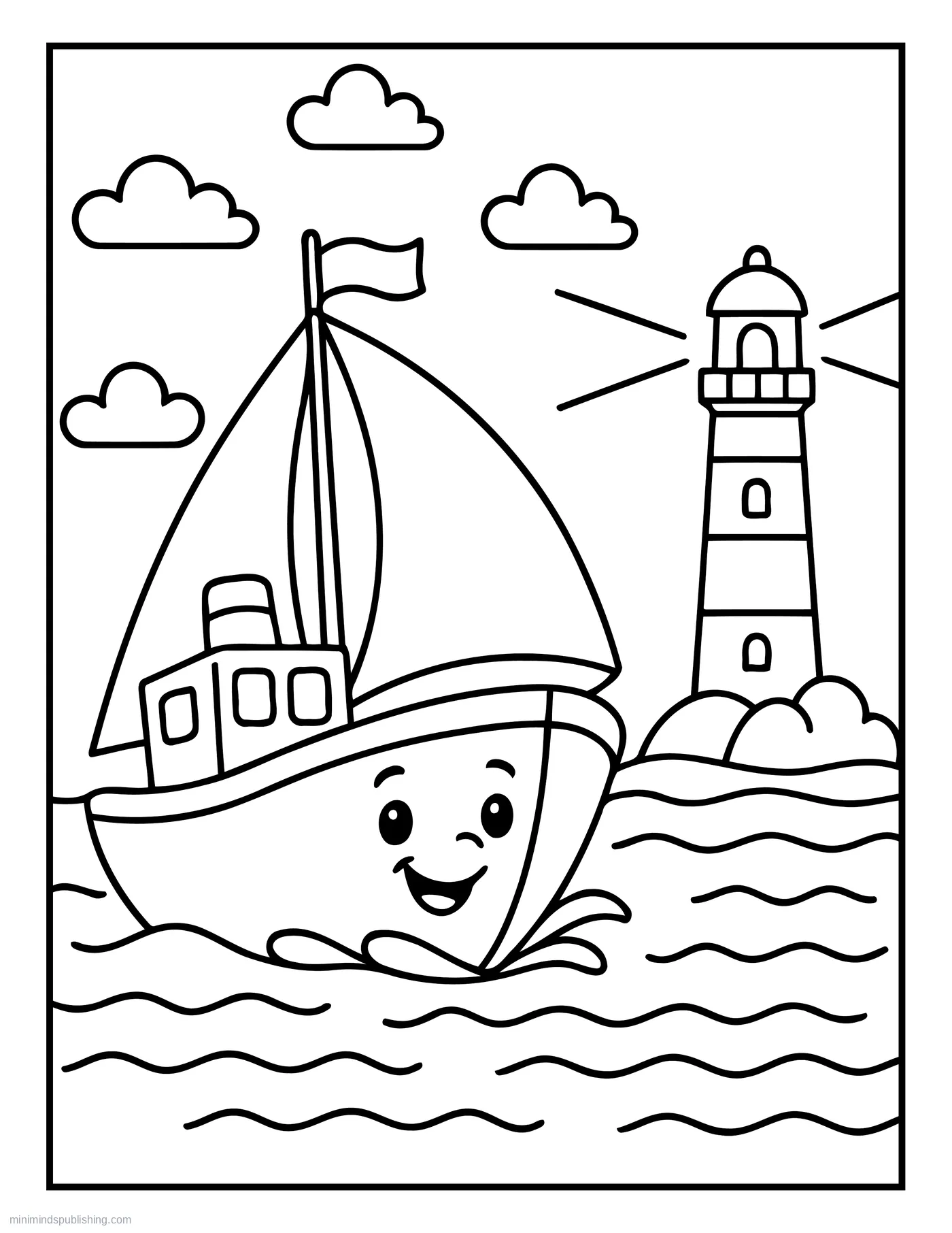 First Vehicle Coloring Page 3 โ free printable first vehicles coloring page for kids