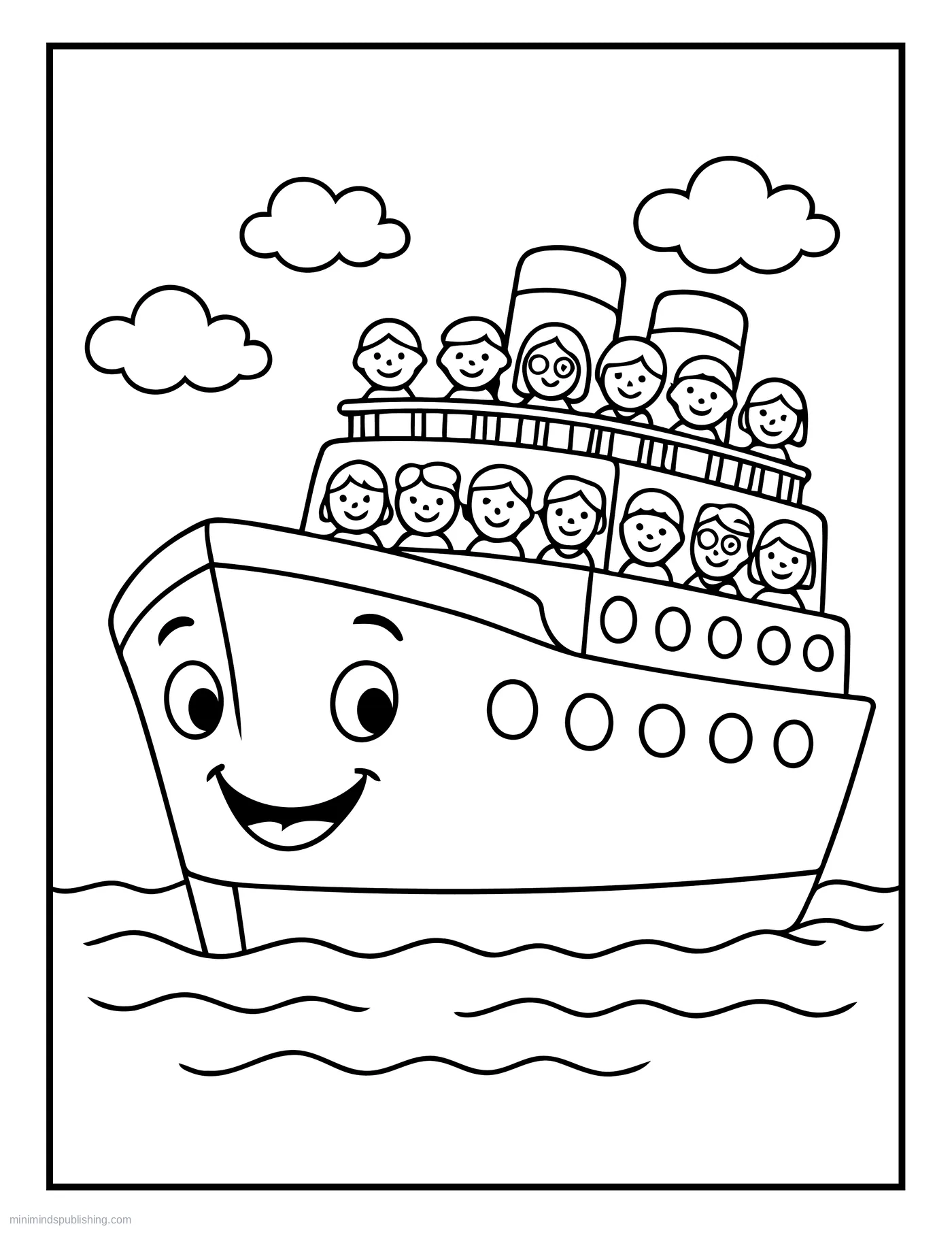 First Vehicle Coloring Page 22 โ free printable first vehicles coloring page for kids