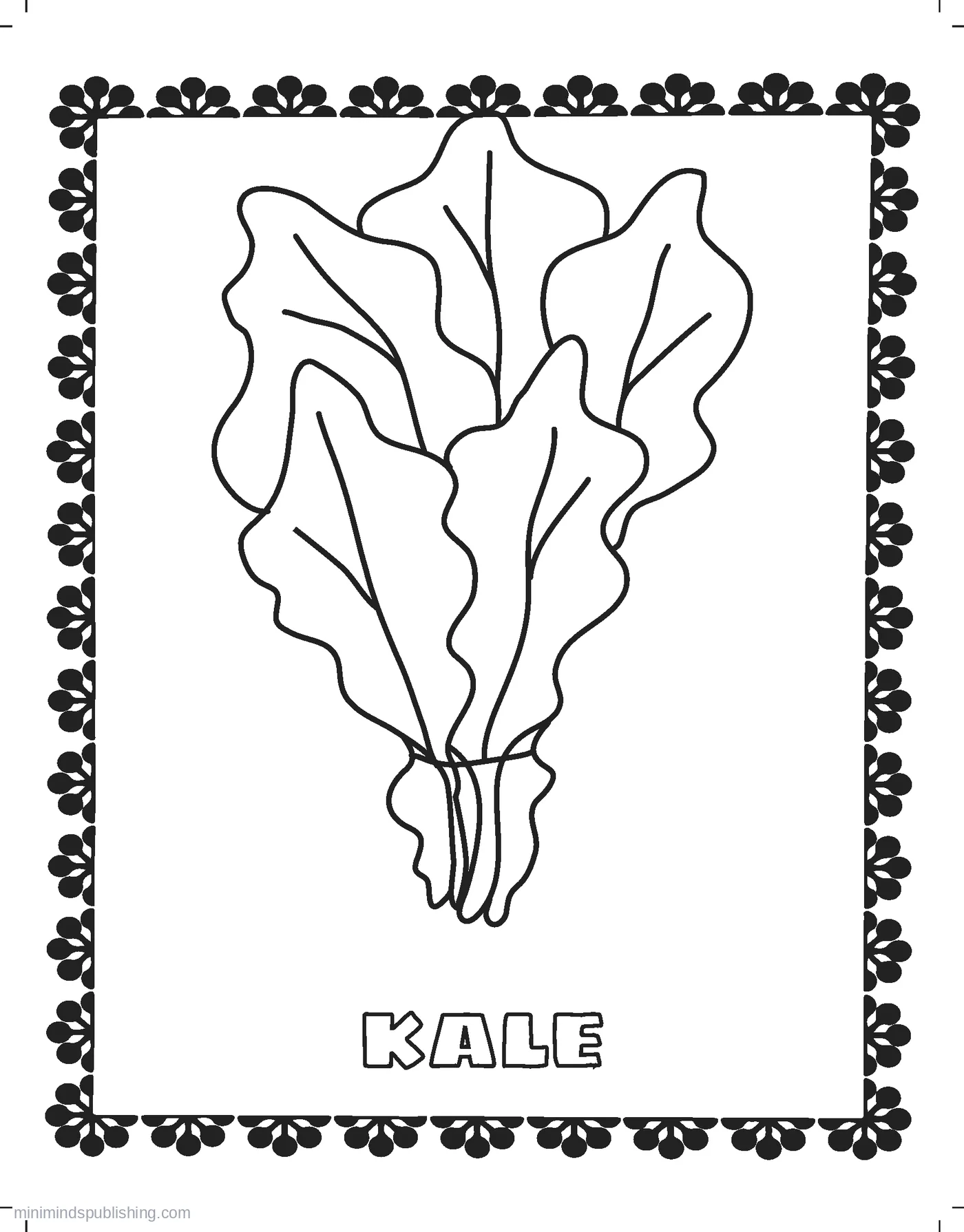 Fruits and Veggies Coloring Page 11 โ free printable fruits & vegetables coloring page for kids
