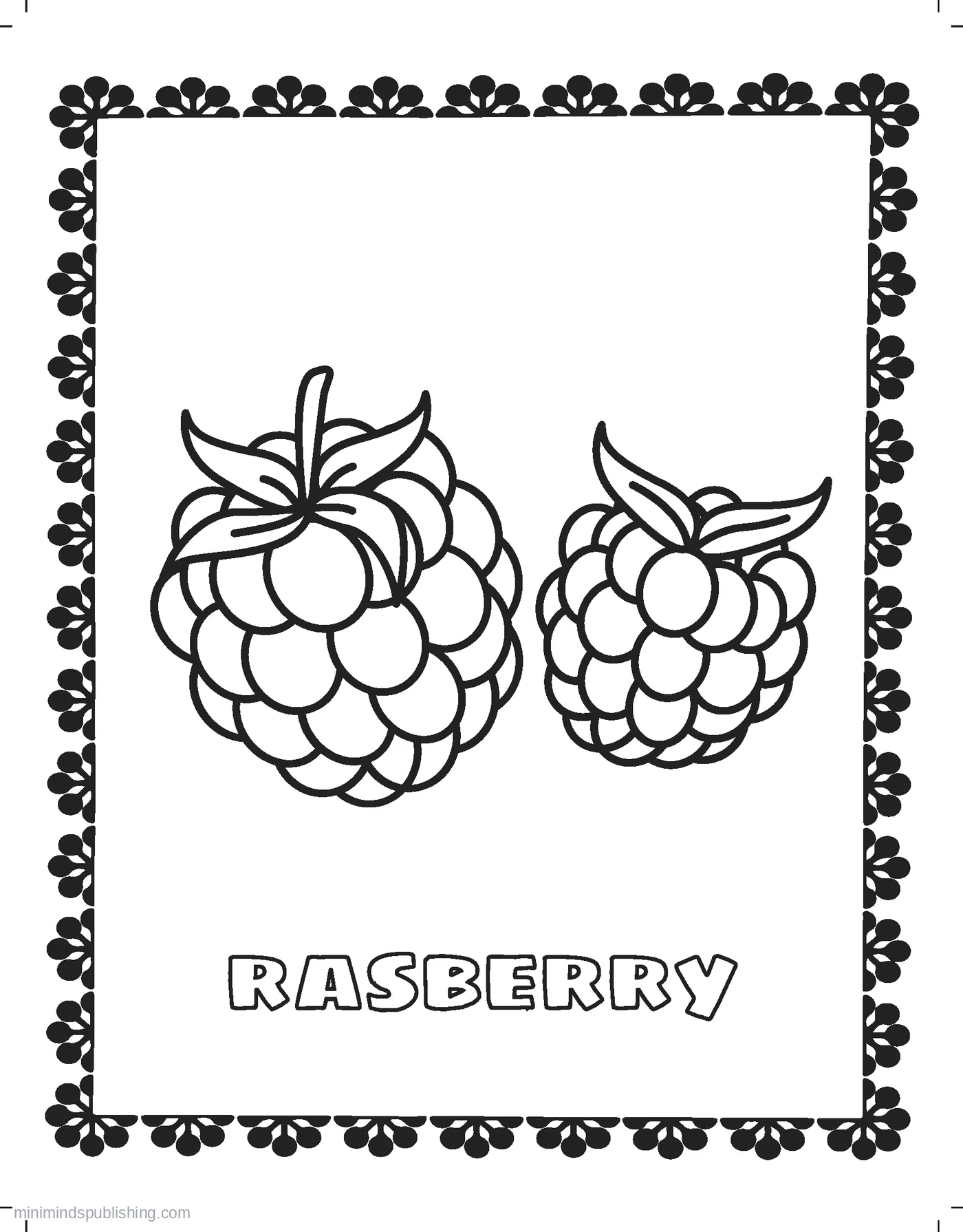 Fruits and Veggies Coloring Page 14 โ free printable fruits & vegetables coloring page for kids