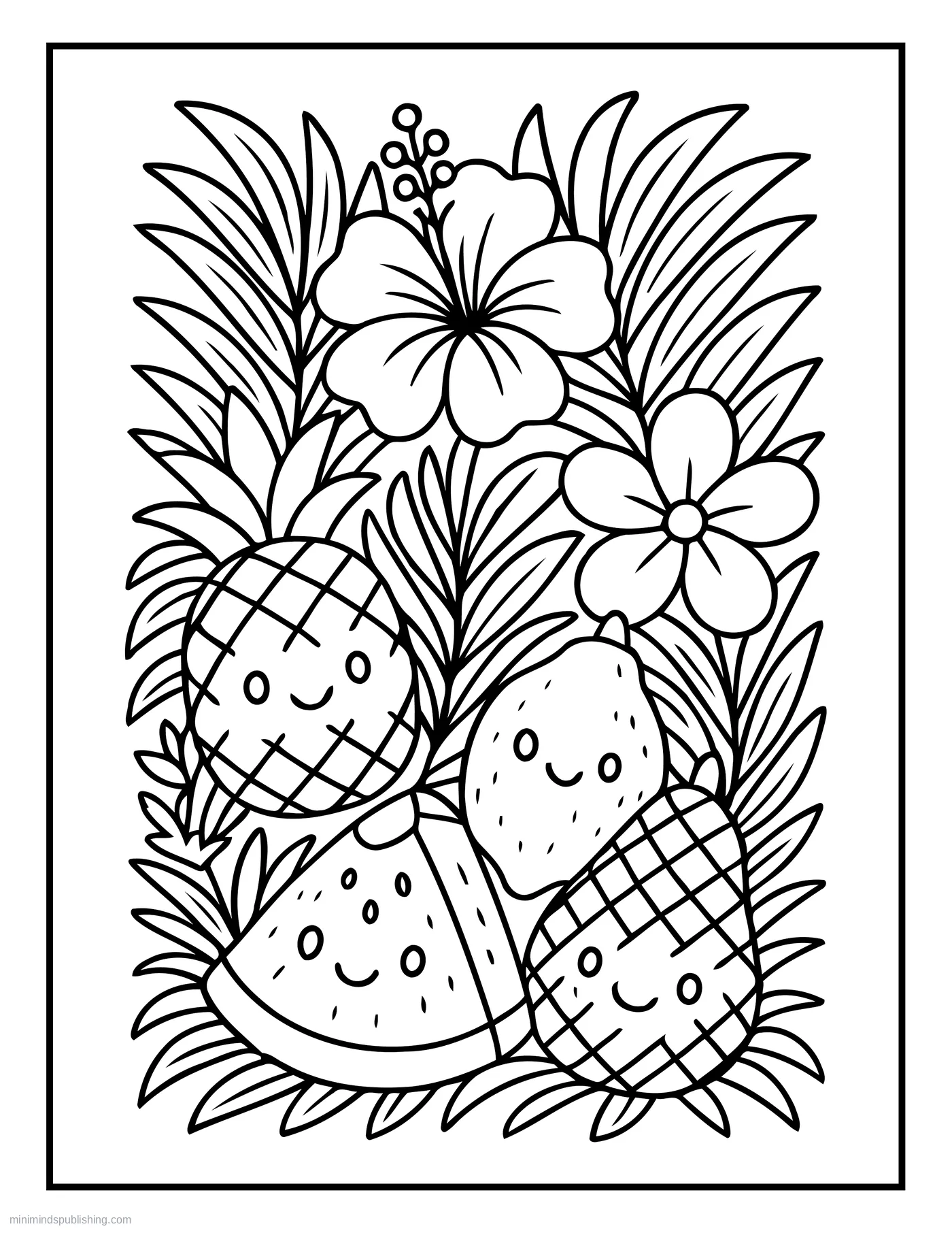 Summer Coloring Page 21 — free printable summer coloring page for kids