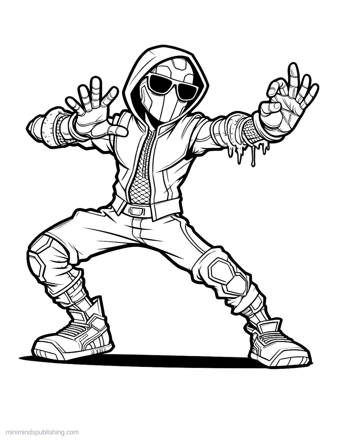 Superhero Coloring Page 7 — free printable superheroes coloring page for kids