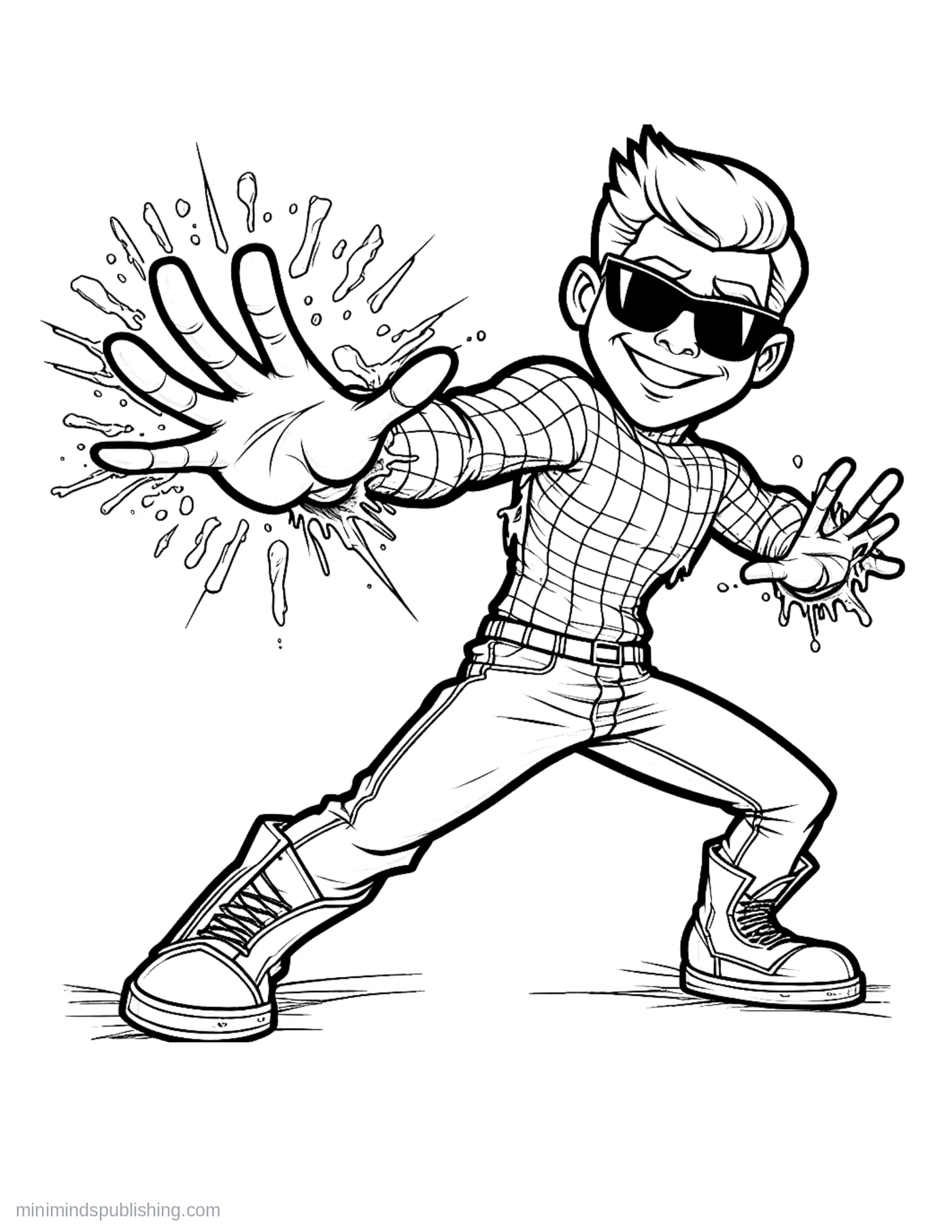 Superhero Coloring Page 12 โ free printable superheroes coloring page for kids