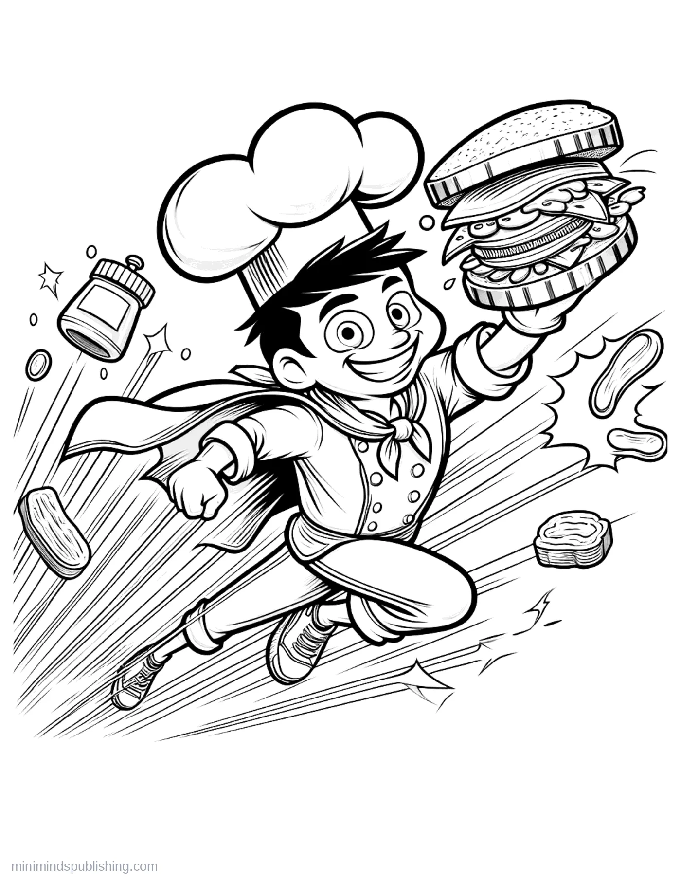 Superhero Coloring Page 14 โ free printable superheroes coloring page for kids