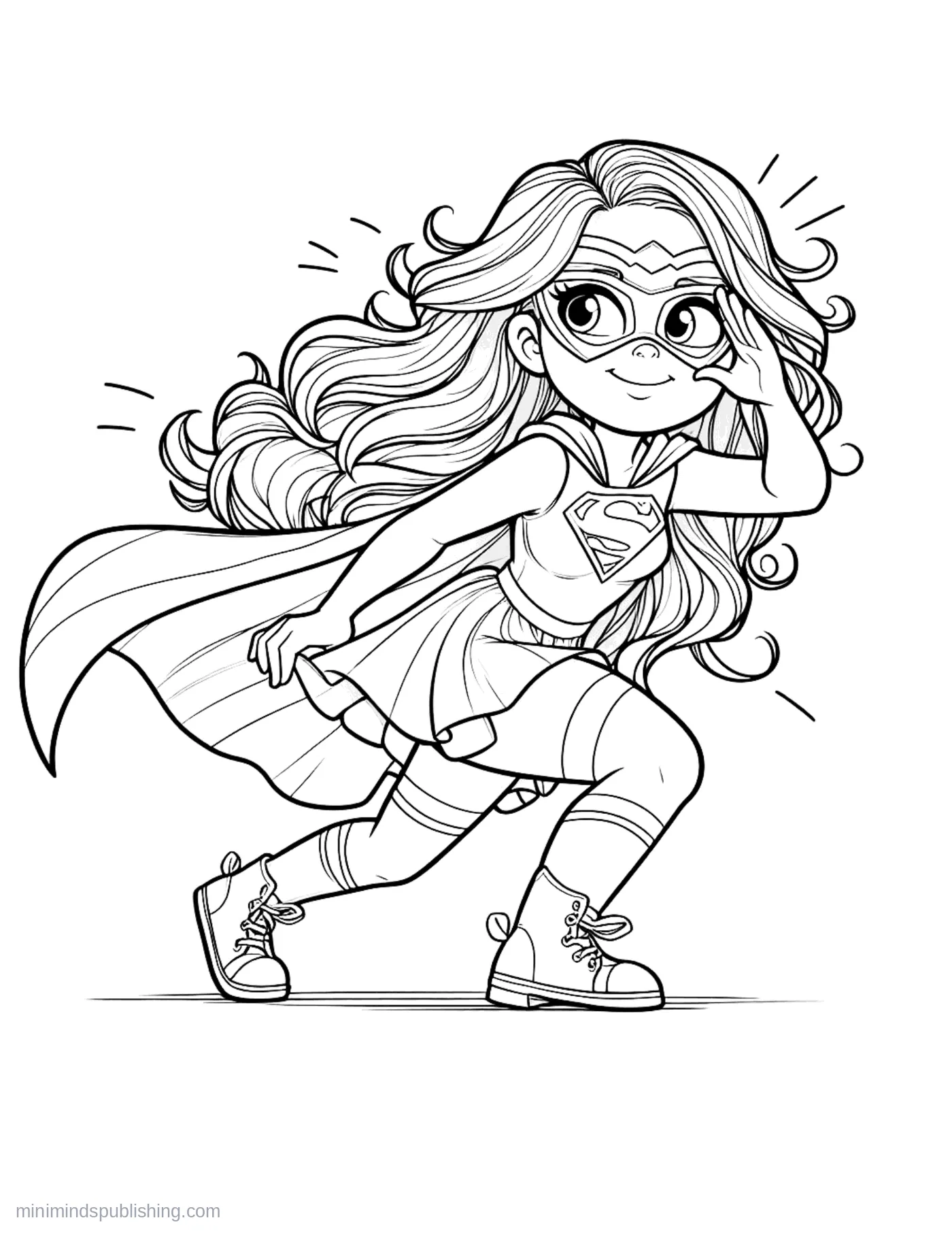 Superhero Coloring Page 17 โ free printable superheroes coloring page for kids