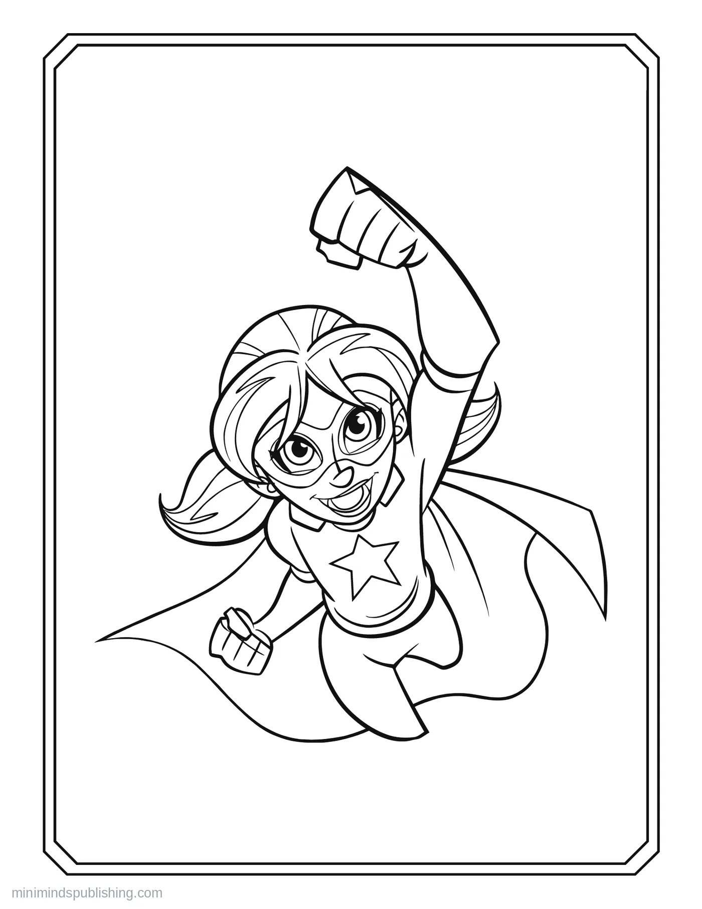 Superhero Coloring Page 21 โ free printable superheroes coloring page for kids
