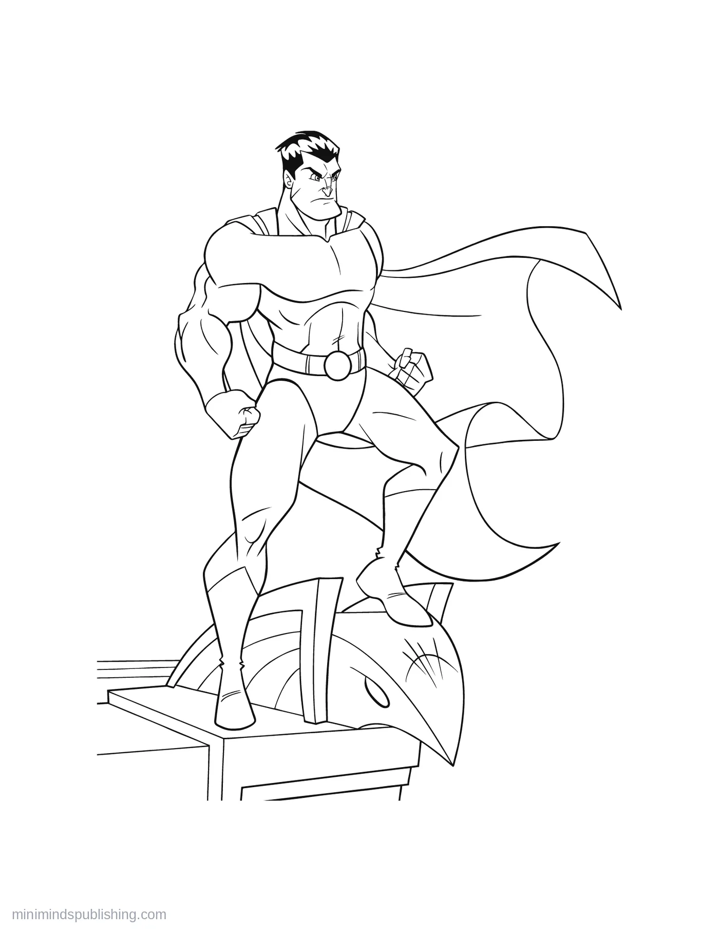 Superhero Coloring Page 23 โ free printable superheroes coloring page for kids