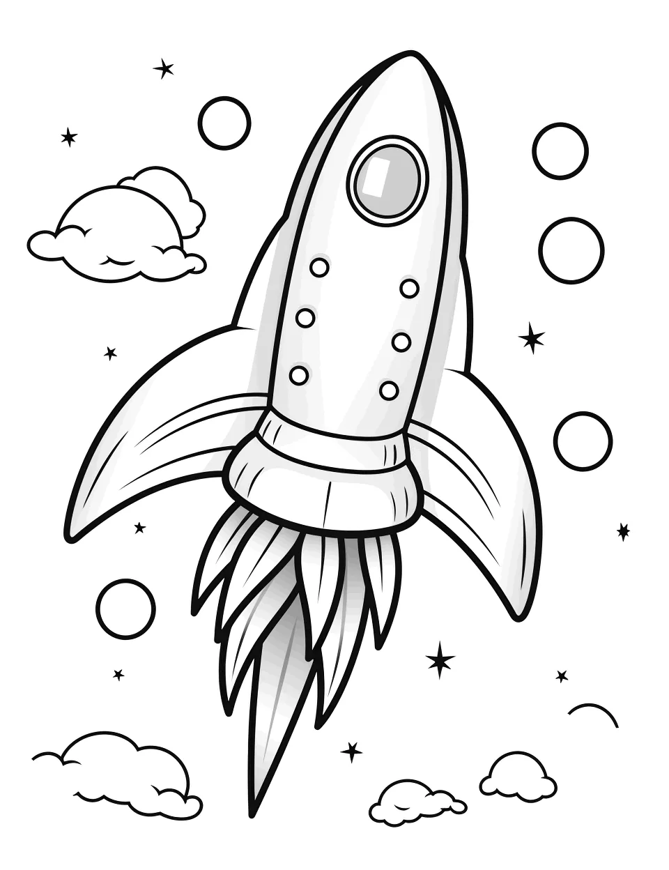 Cute Vehicles 21 — free printable cute vehicles coloring page for kids