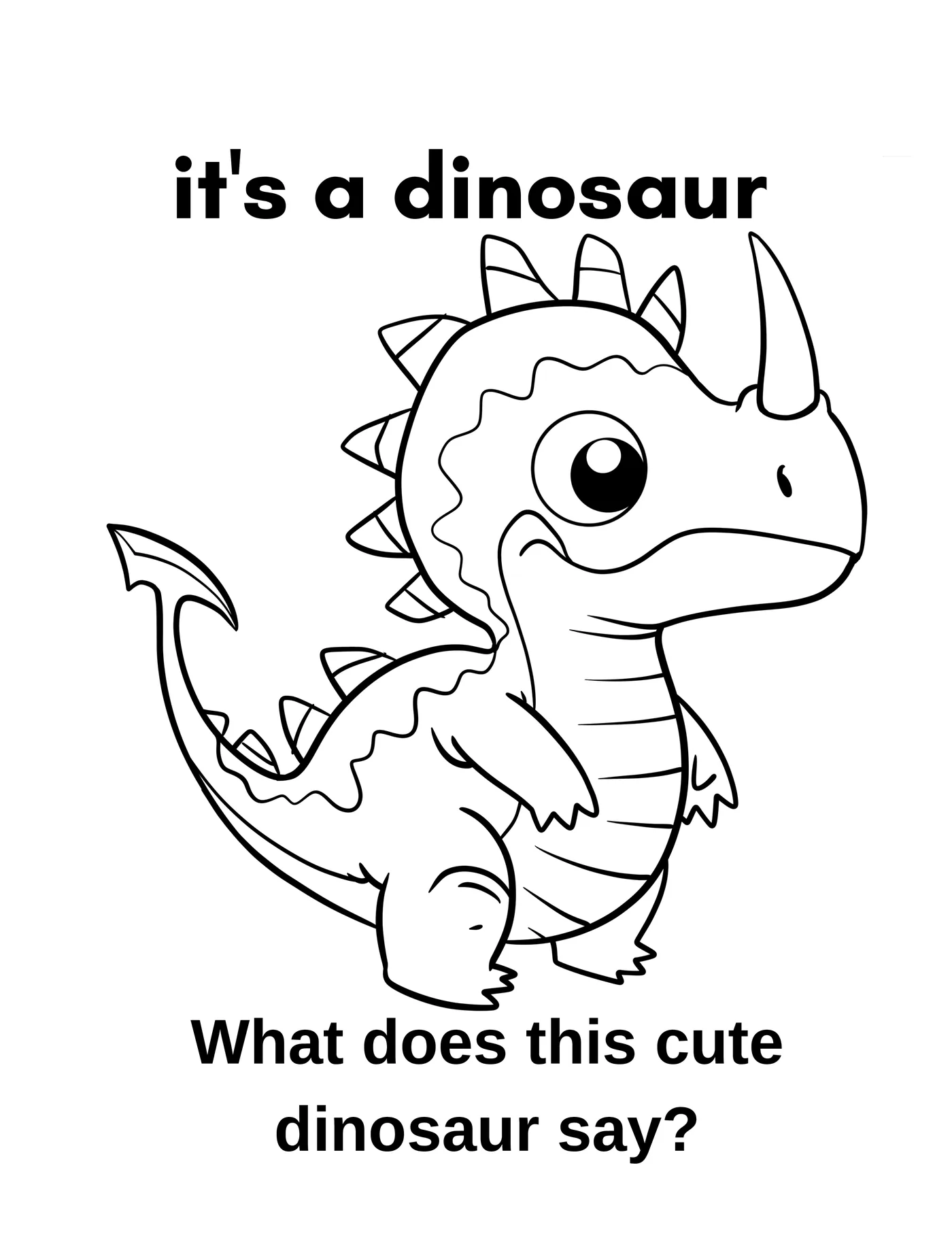 Unicorn and Dino 13 — free printable unicorns & dinosaurs coloring page for kids