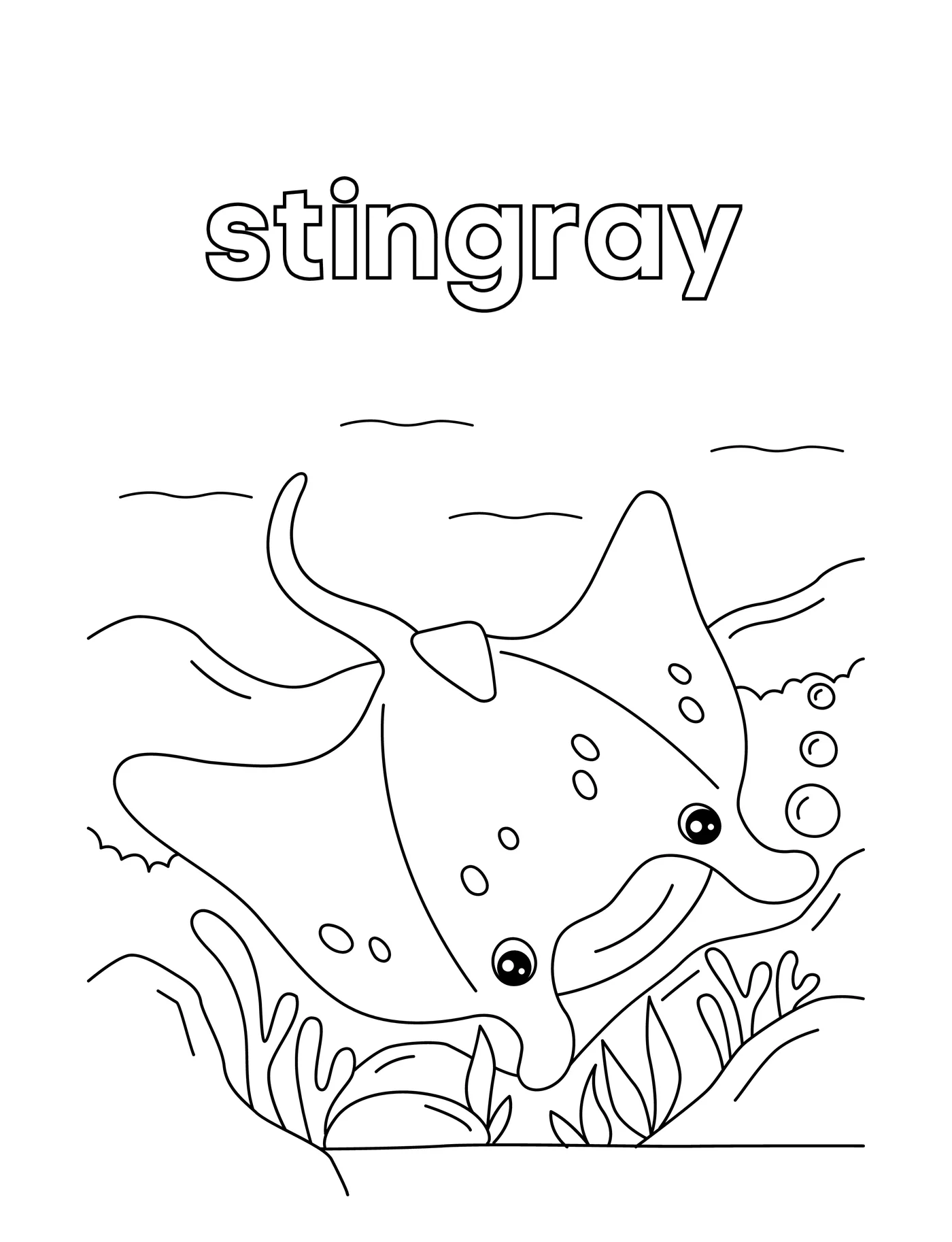 Cute Animals 13 — free printable cute animals coloring page for kids