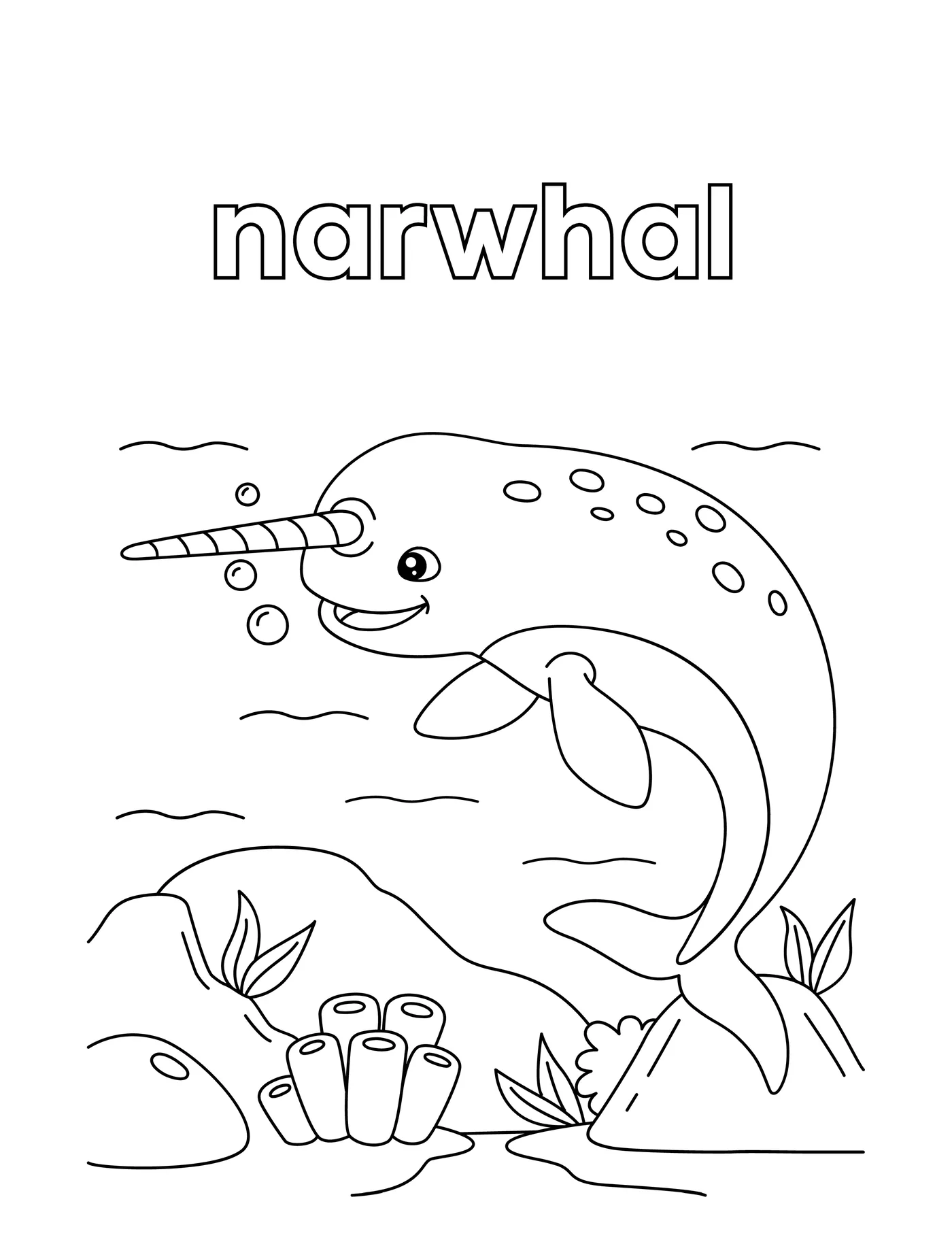 Cute Animals 18 — free printable cute animals coloring page for kids